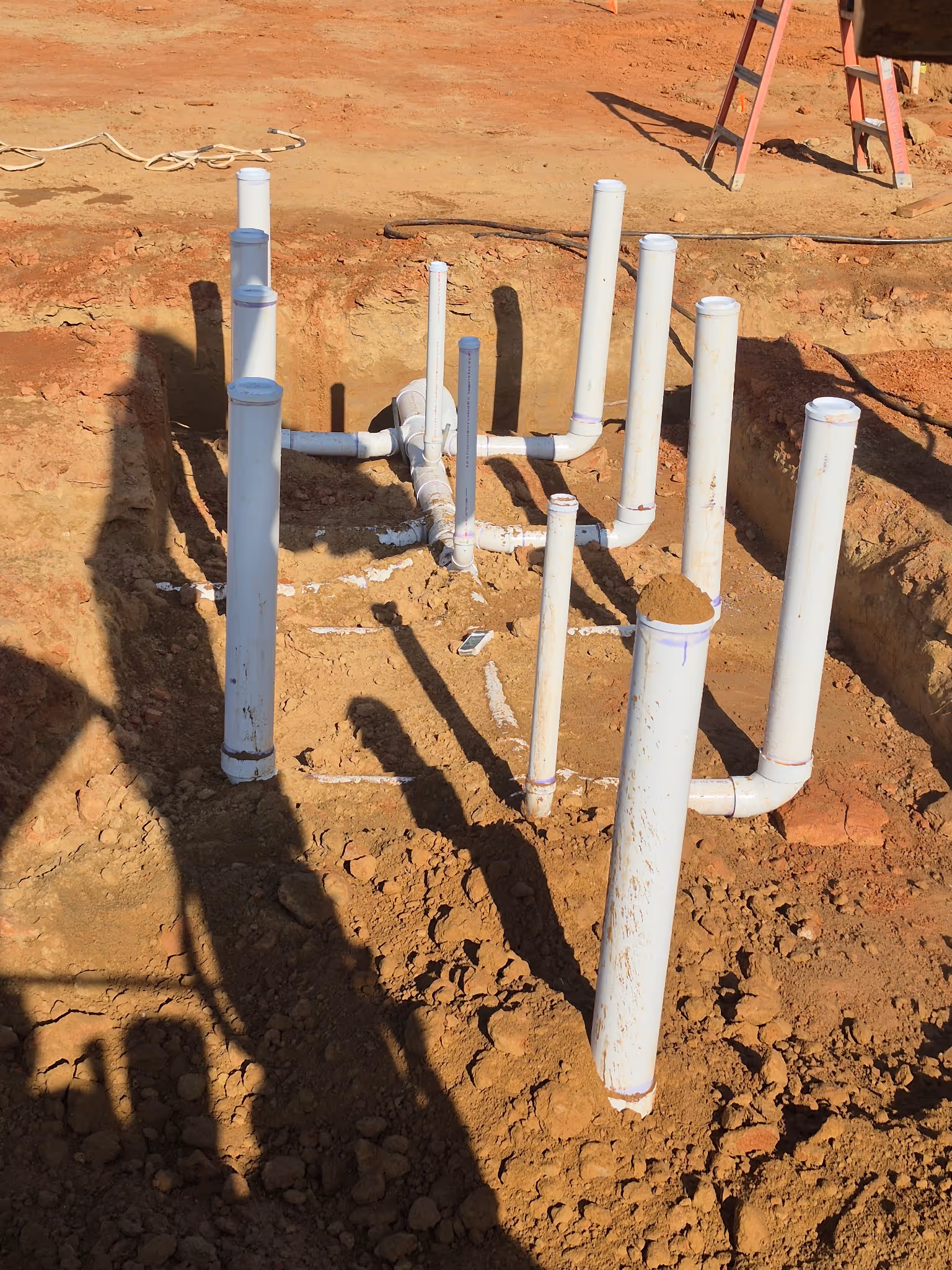 Water Line Installation in Gastonia NC with professional underground plumbing and pipe installation.