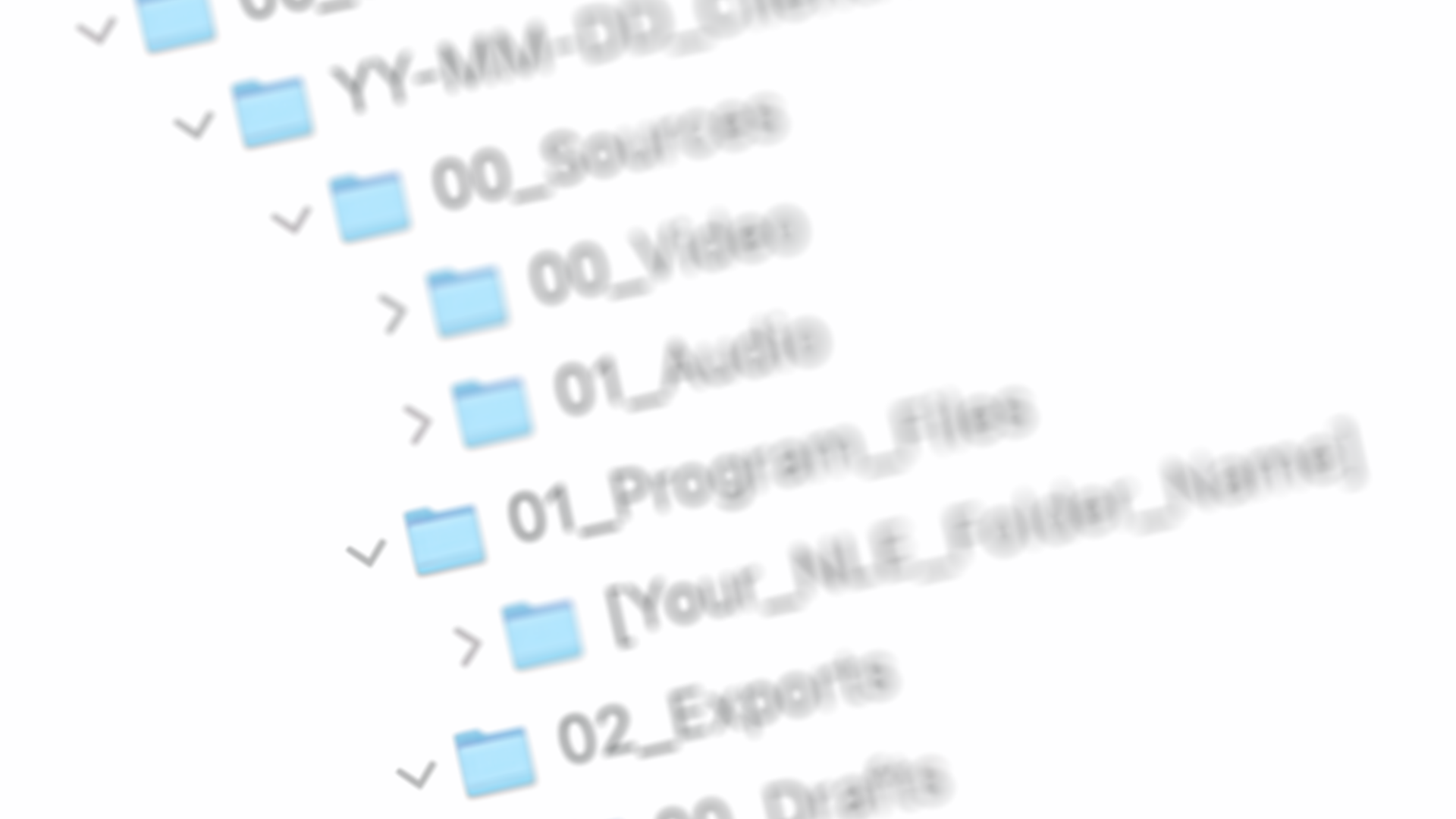 The Professional Video Editing Folder Structure