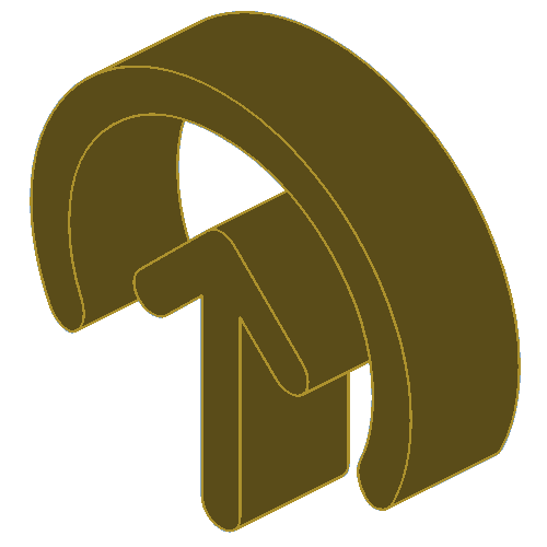 3D dark blue circular arrow pointing upwards with a curved base.