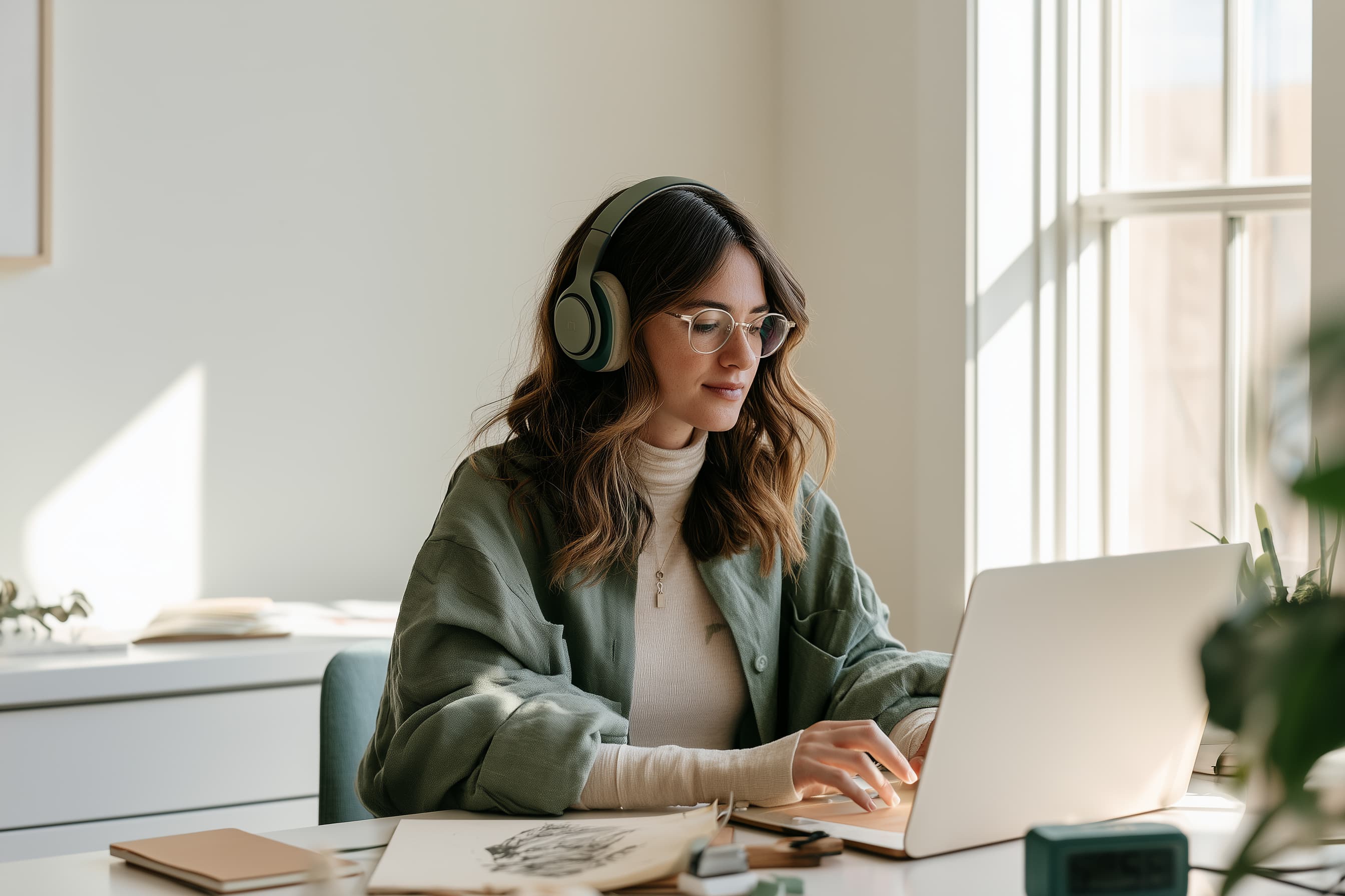 Pair cannabis with a playlist to help support focus during work sprints