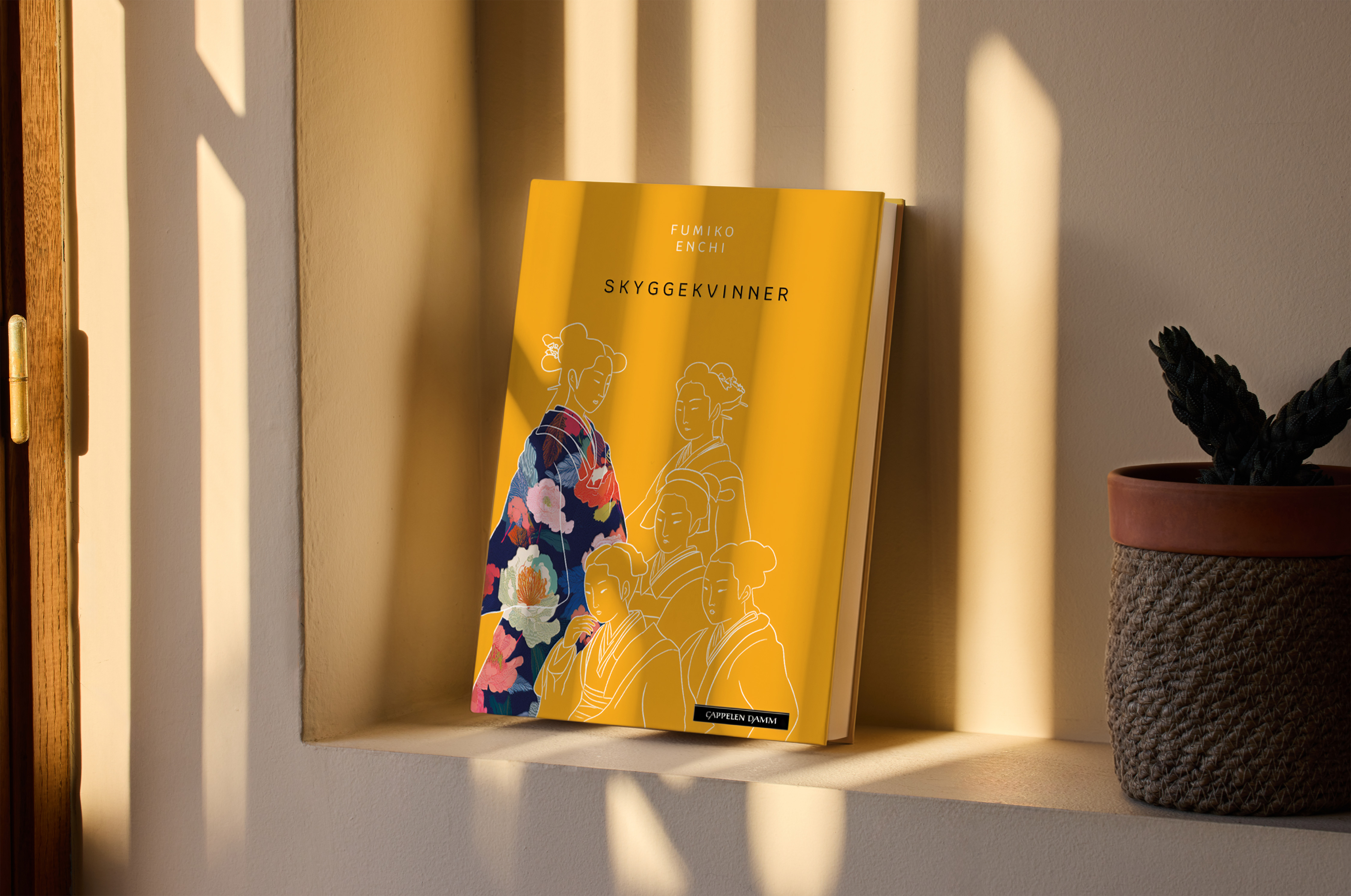 Bokdesign for romanen Skyggekvinner av Fumiko Enchi – omslagsdesign og typografi