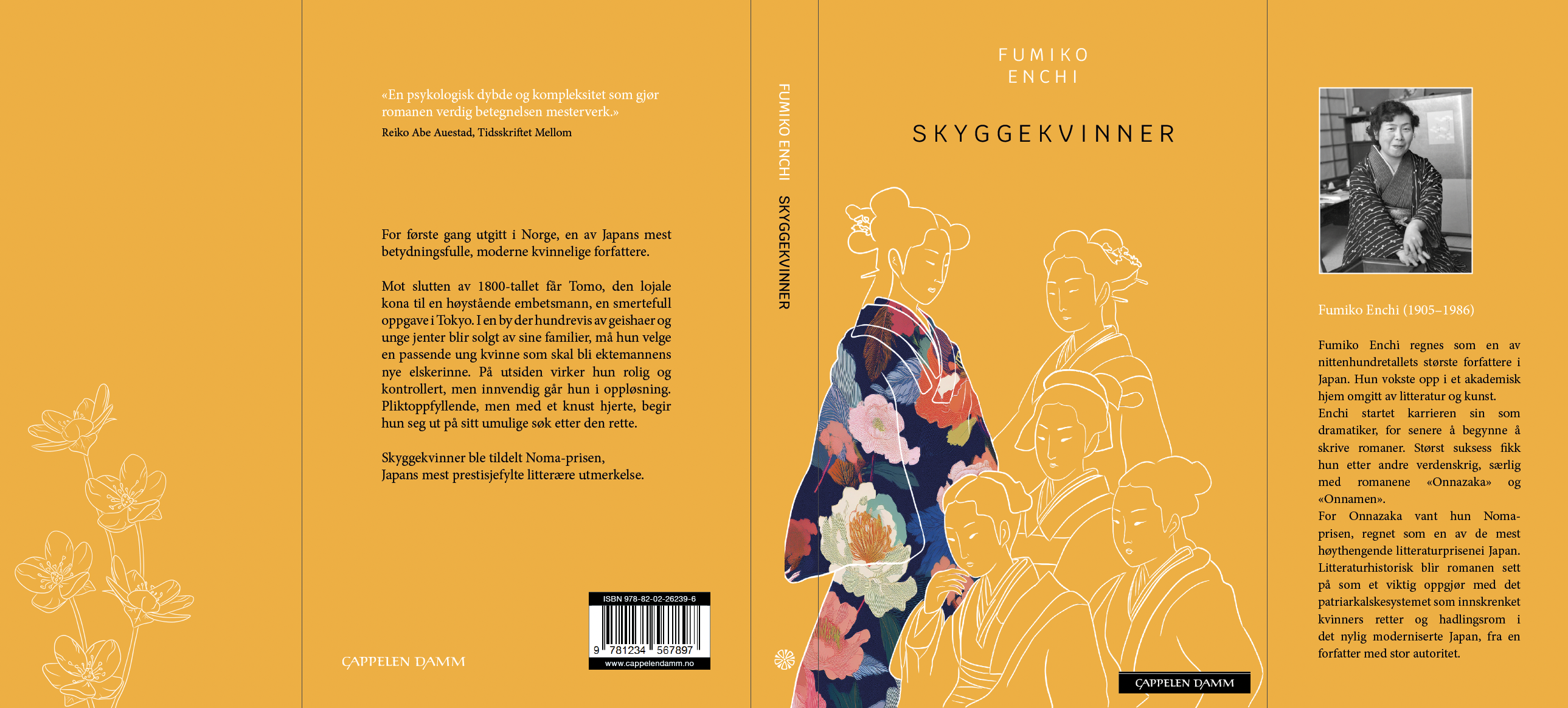 Bilde av designet til boken Skyggekvinner ifra Adobe