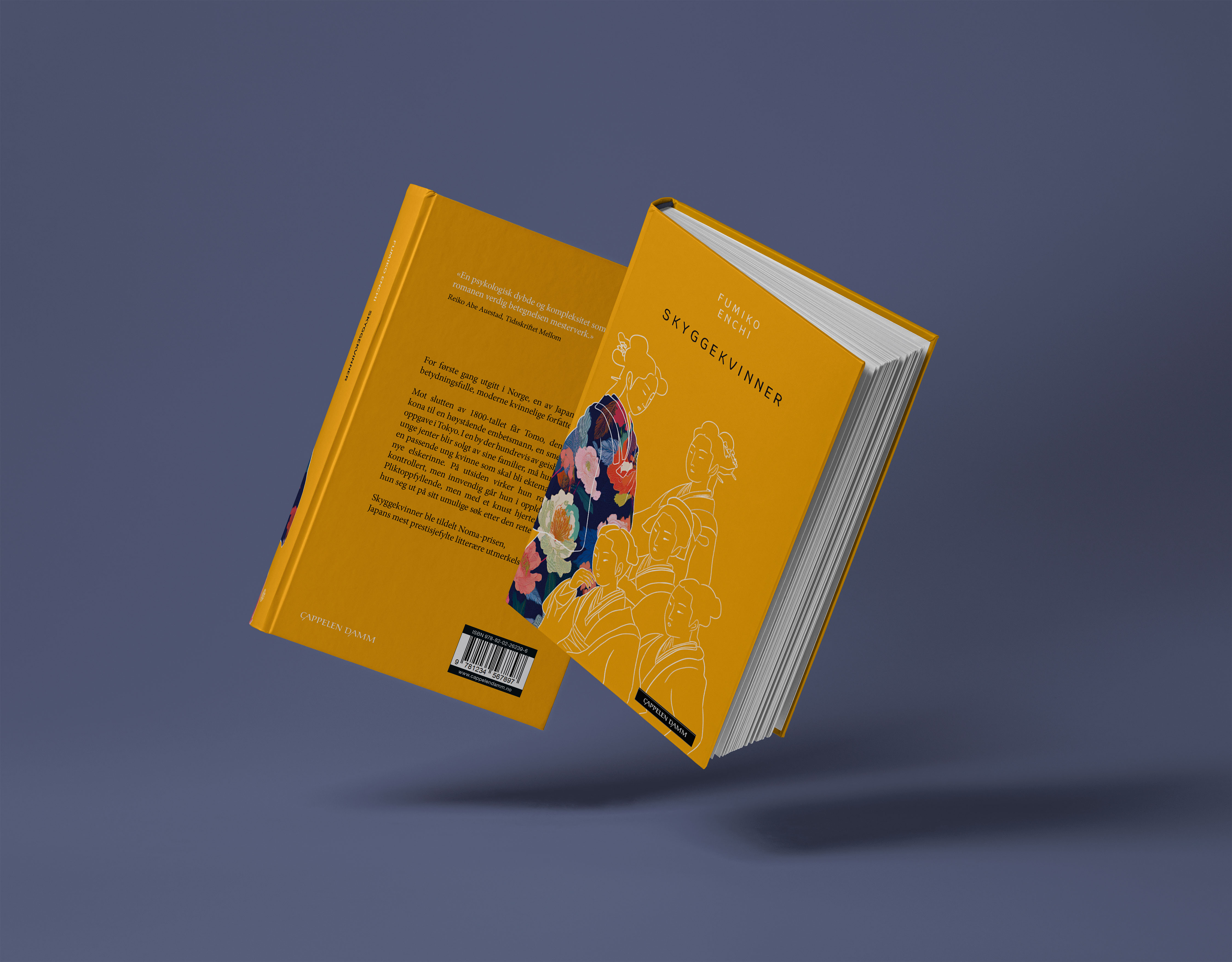 Bilde av forside og bakside til boken Skyggekvinner