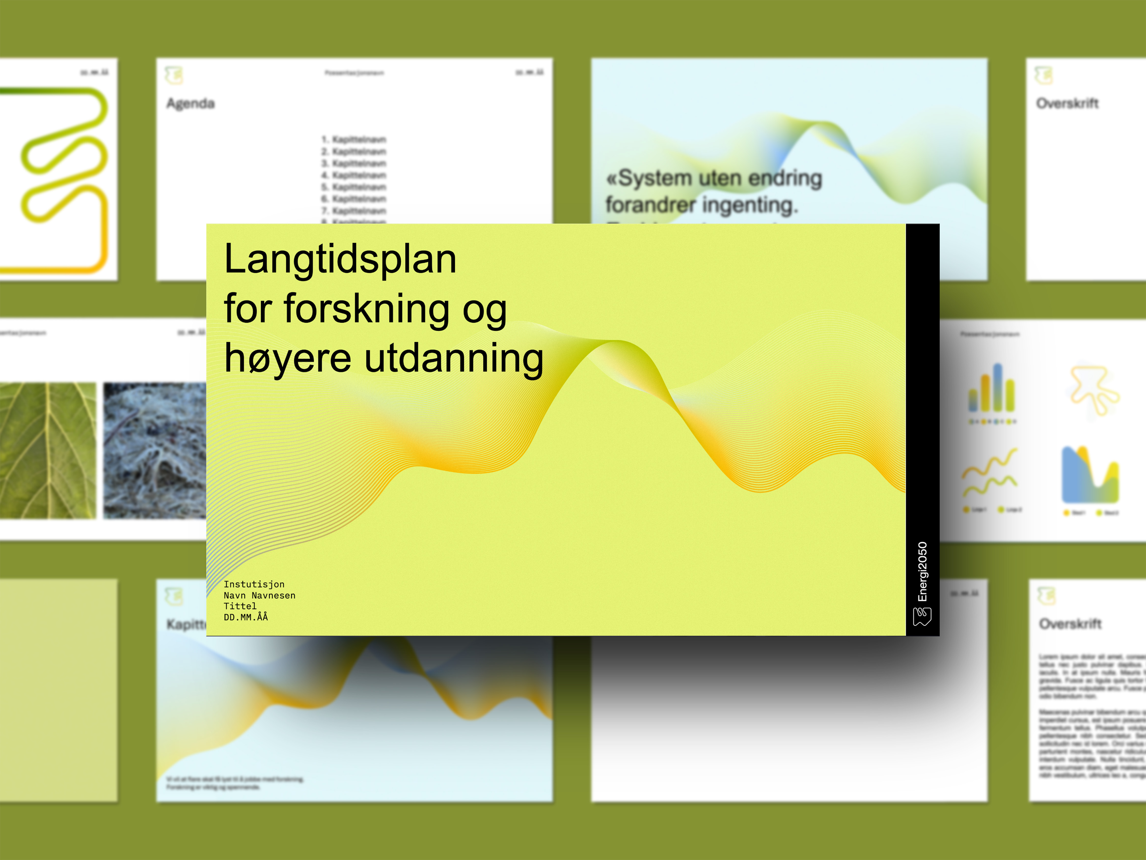 Blurret bilde av en powerpointvisning