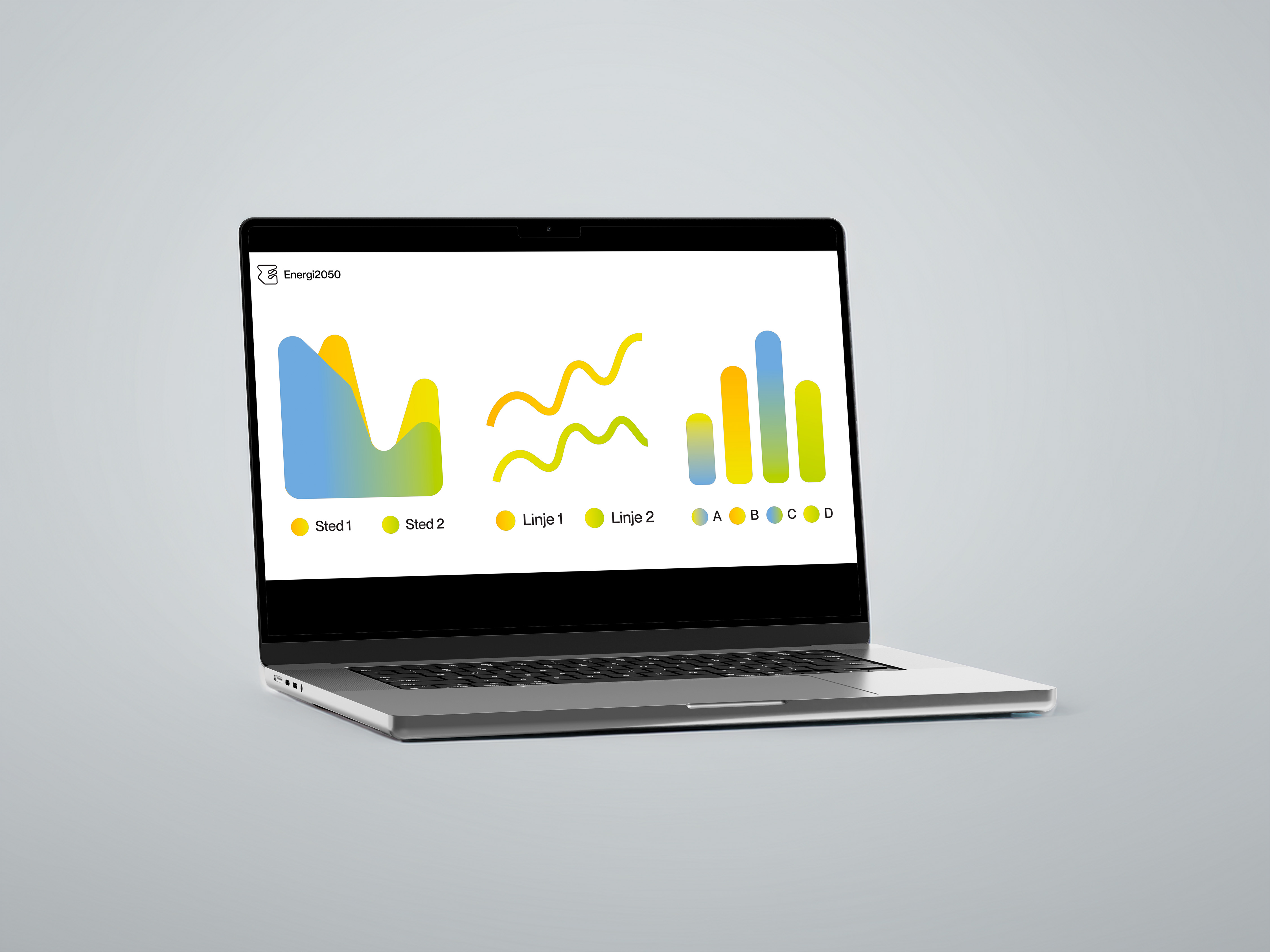 Grafer vist på en PC