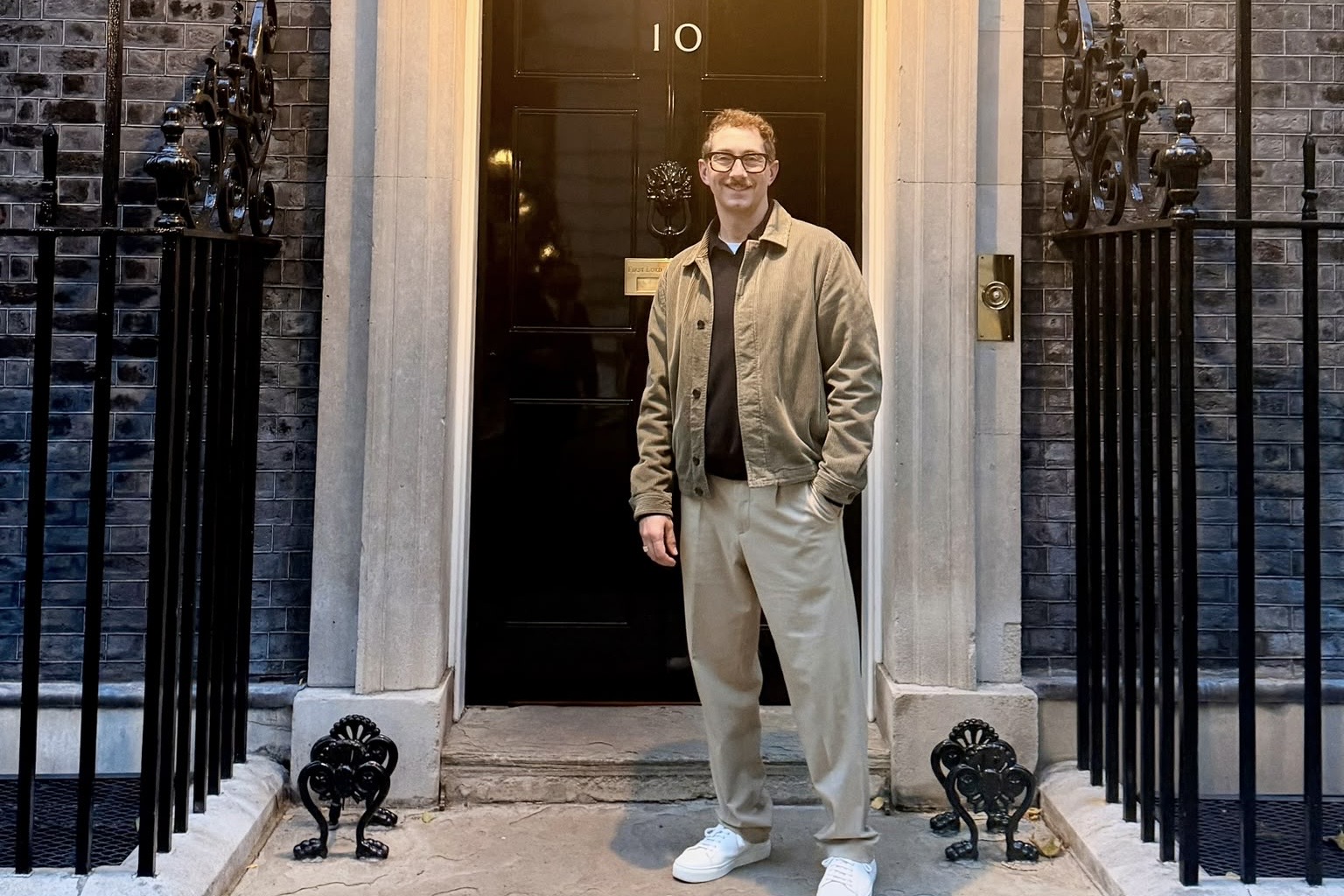 OUR OWN LEON GETS TO WORK WITH THE PRIME MINISTER