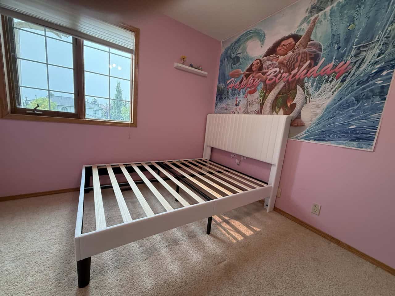 White bed assembly