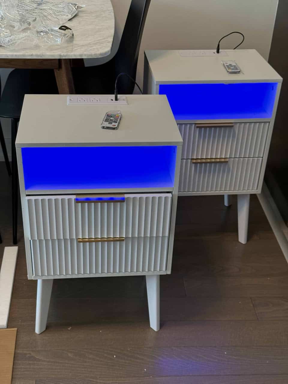 Nightstand with led lights