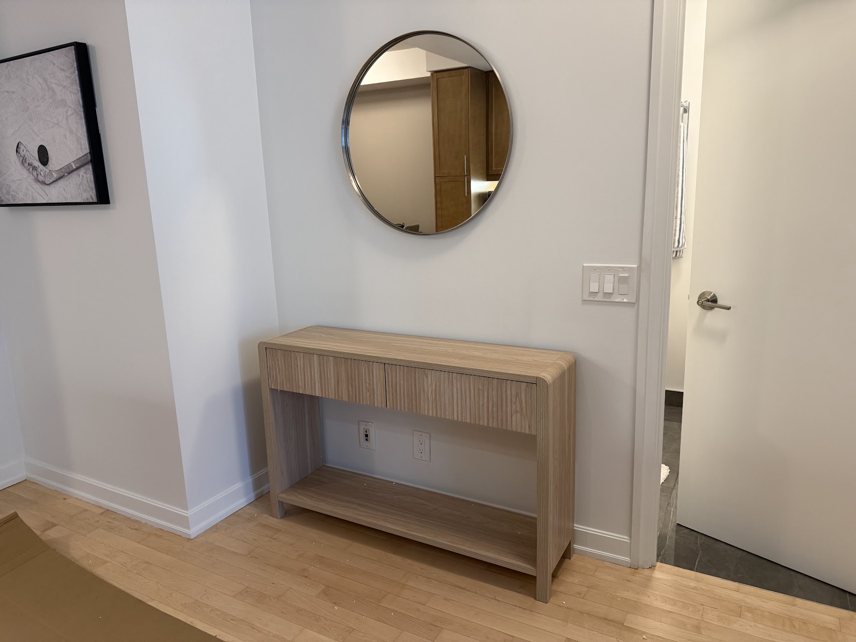Wood Console Table Assembly