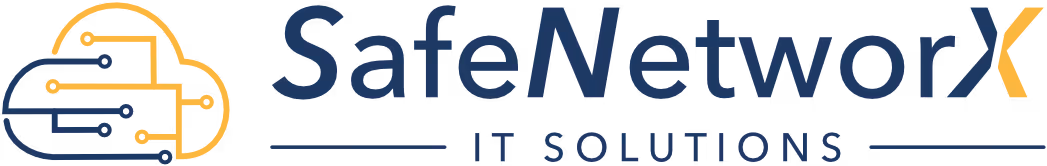 Das helle Logo von SafeNetworX