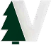 Stylized letter V combined with a tree shape on the left side.