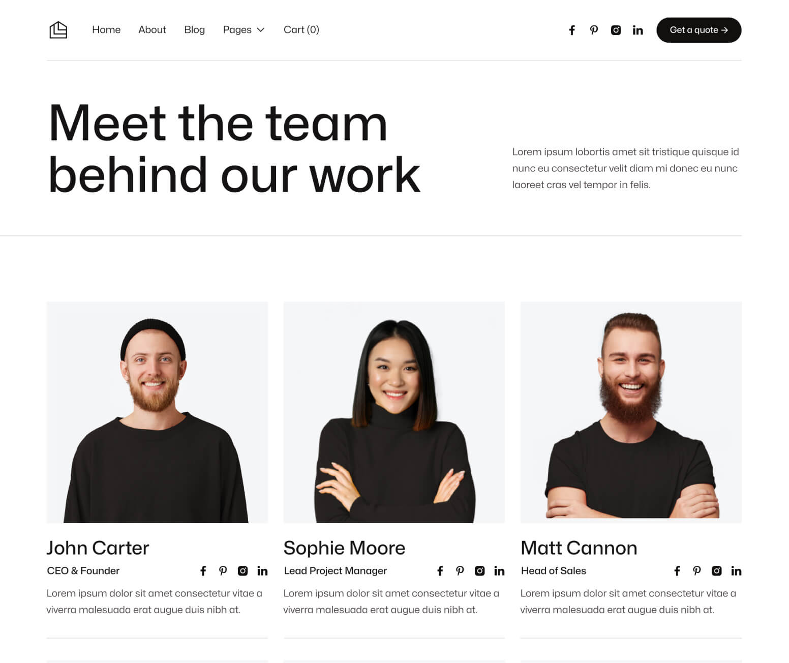 Construktion X - Team Page - Construction Webflow Template