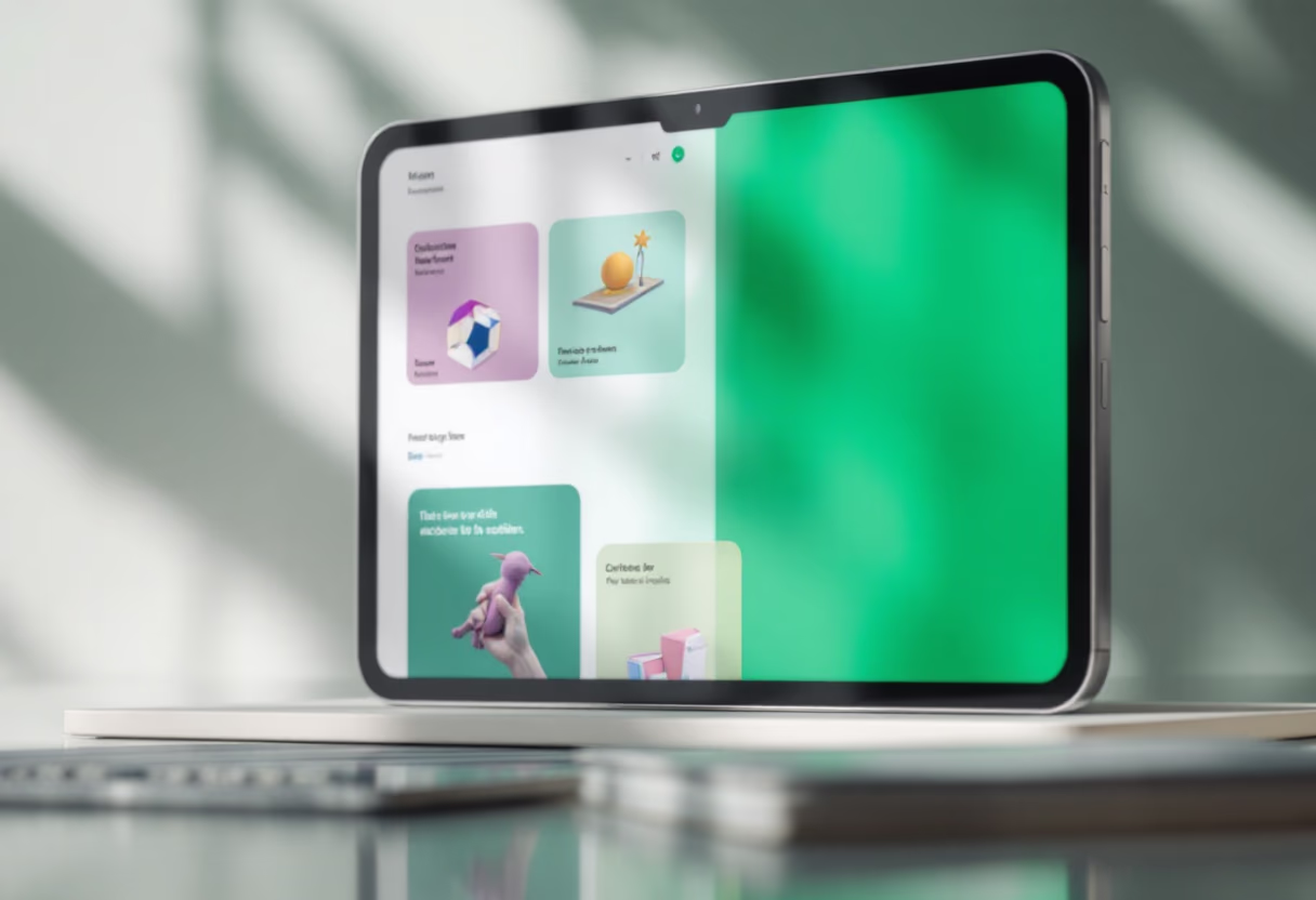 image of a computer showcasing educational software (for edtech)