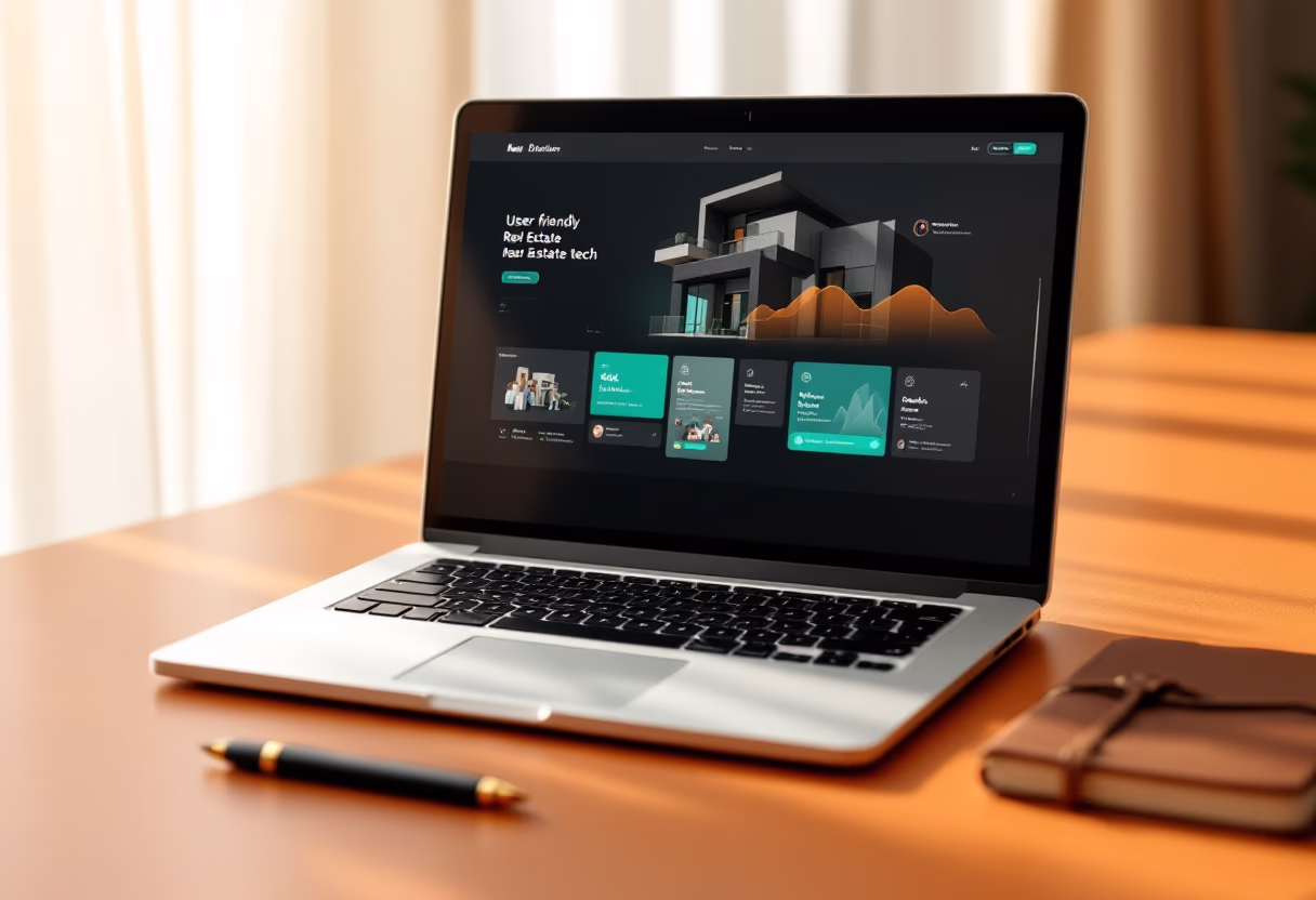 image of users browsing property listings on a laptop [interface]