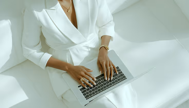 Elegant workspace scene