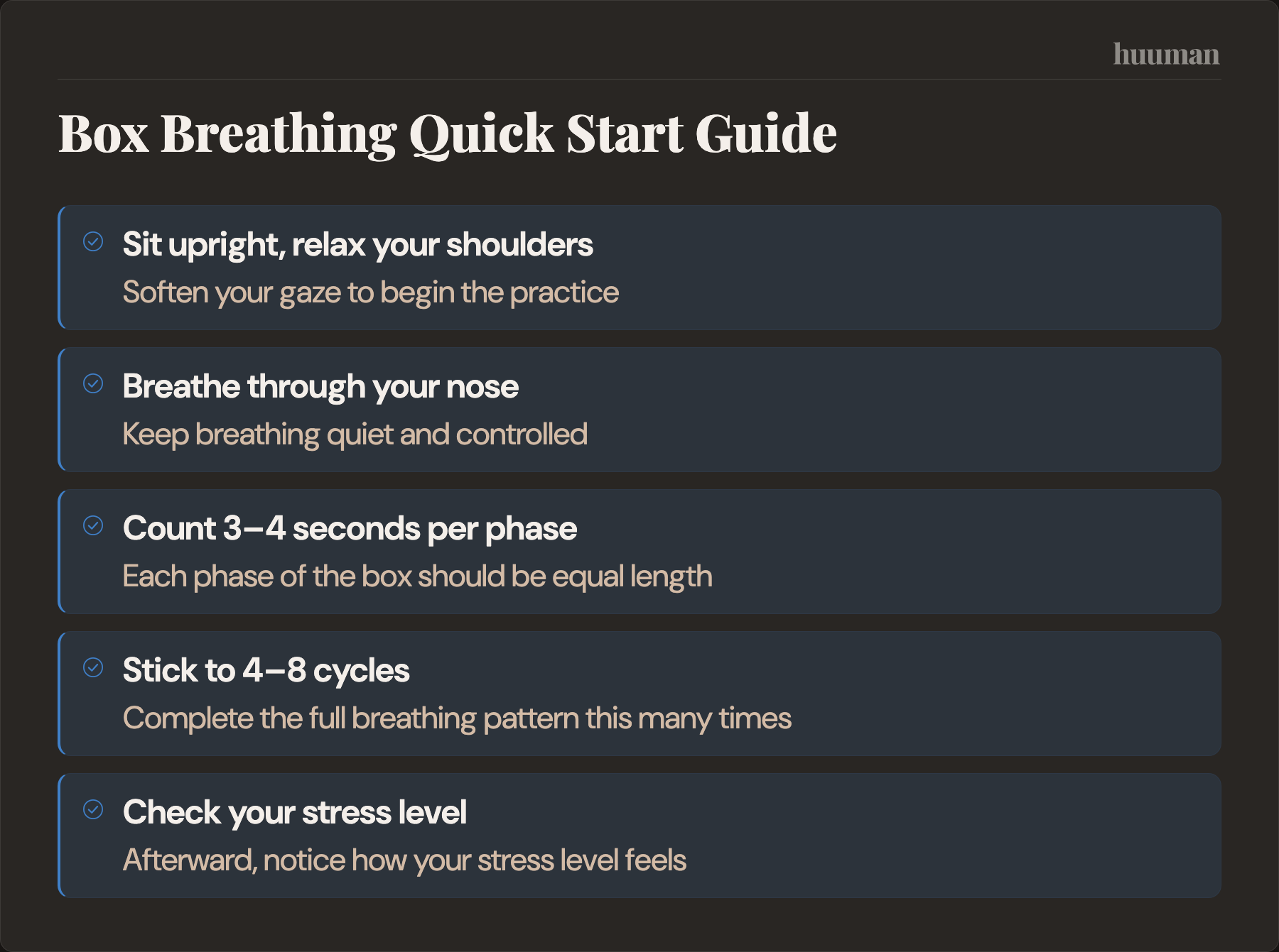 Box Breathing Quick Start Guide