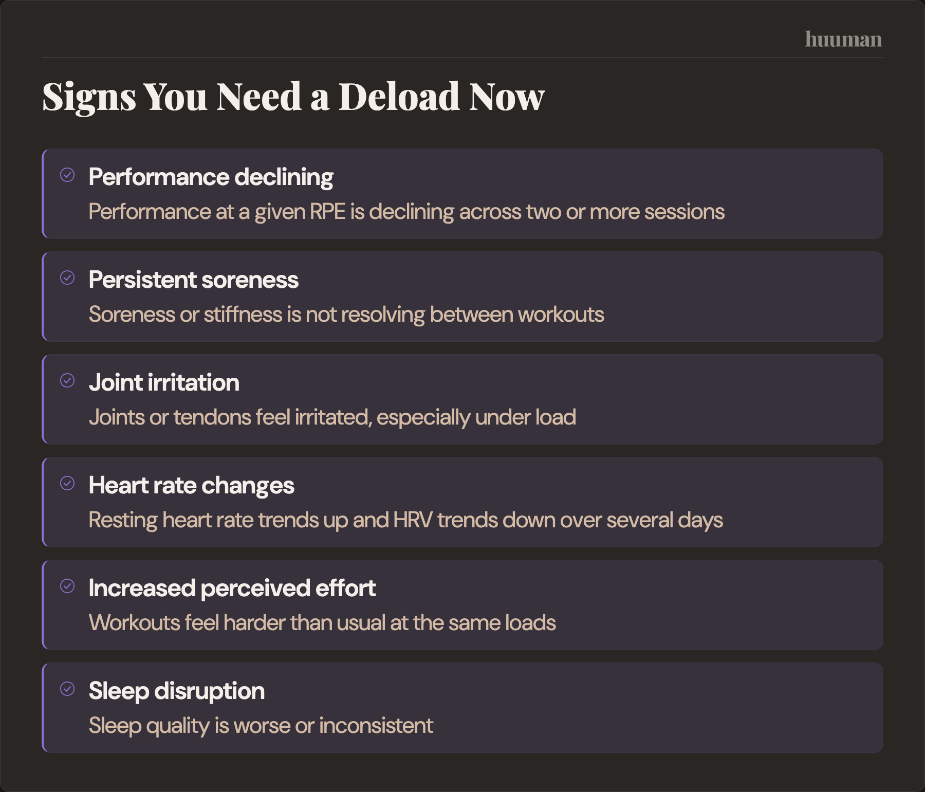 Signs You Need a Deload Now
