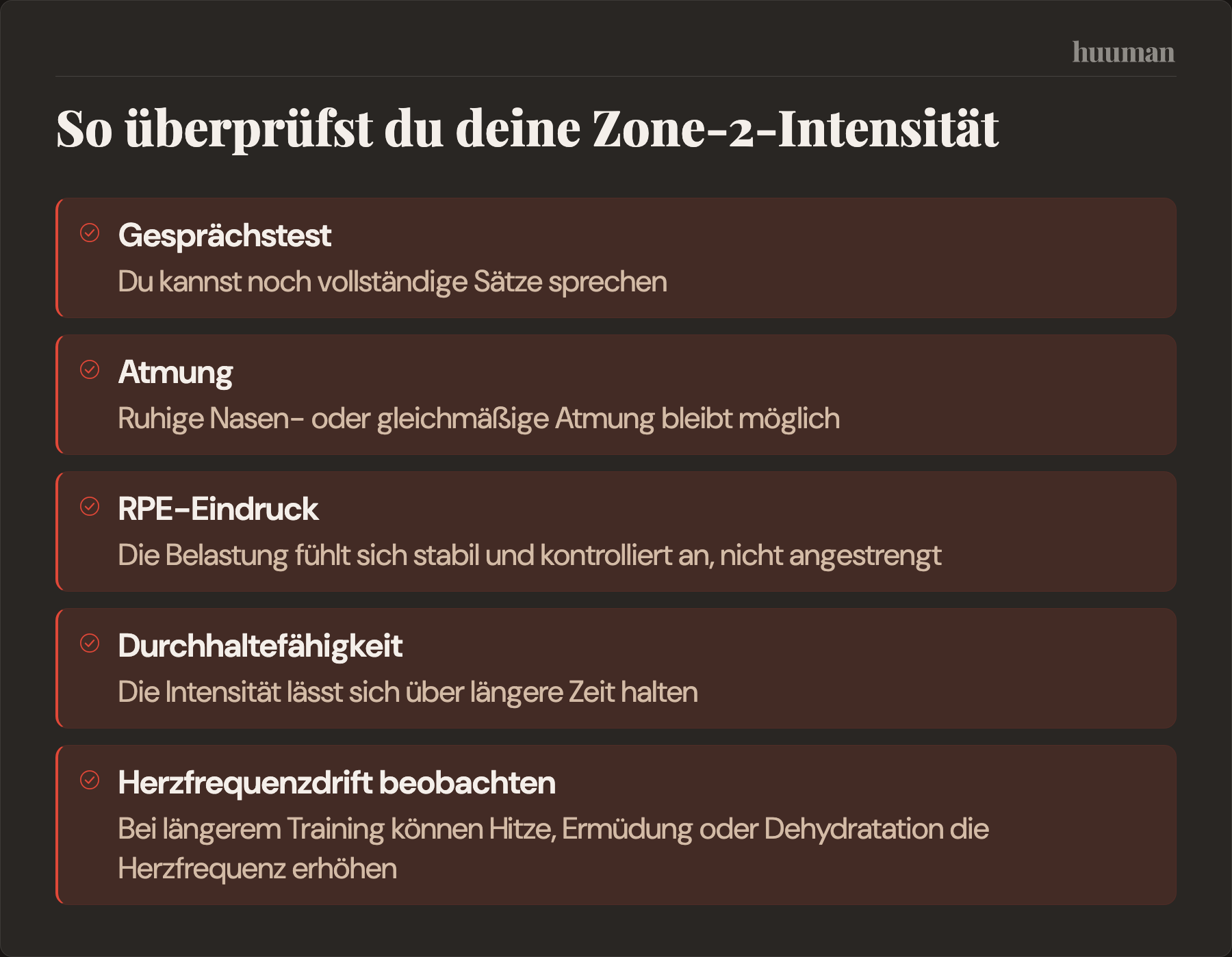So überprüfst du deine Zone-2-Intensität