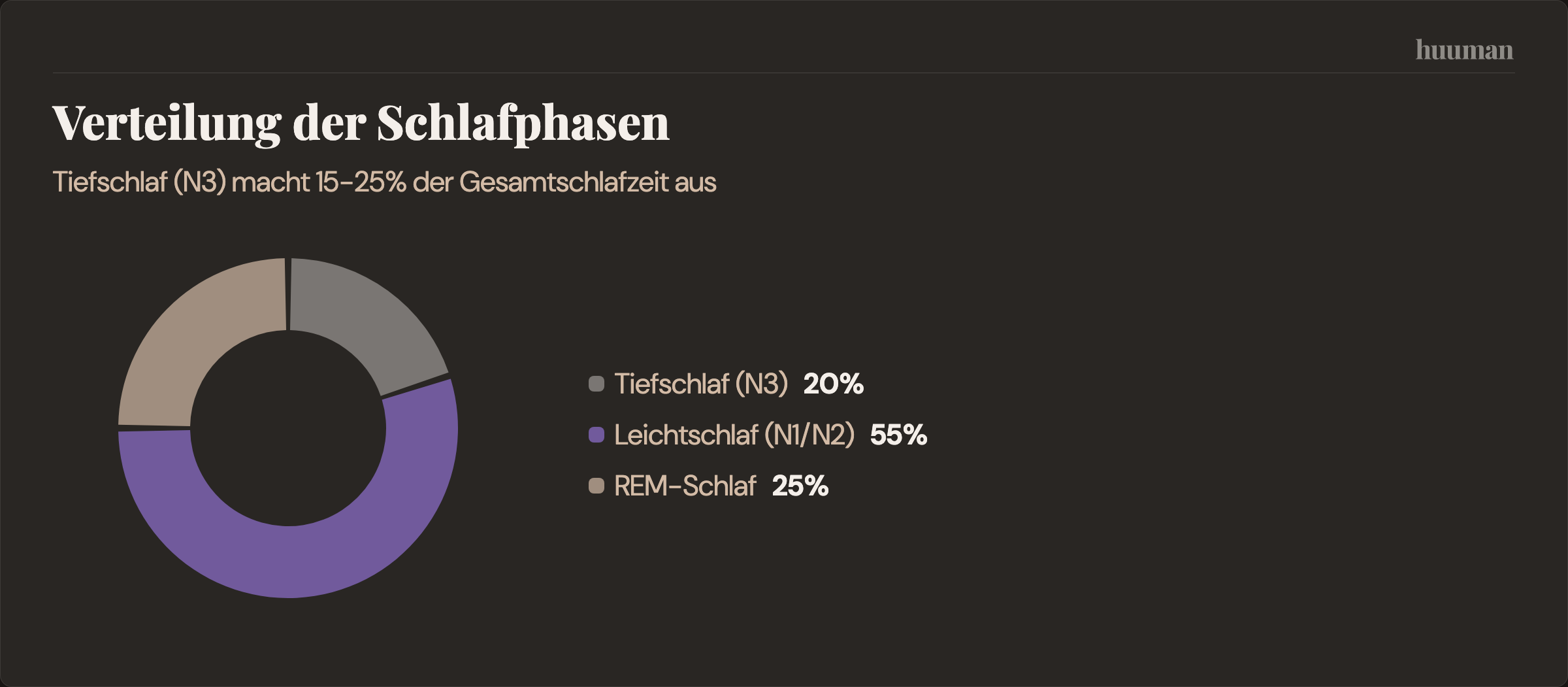 Verteilung der Schlafphasen
