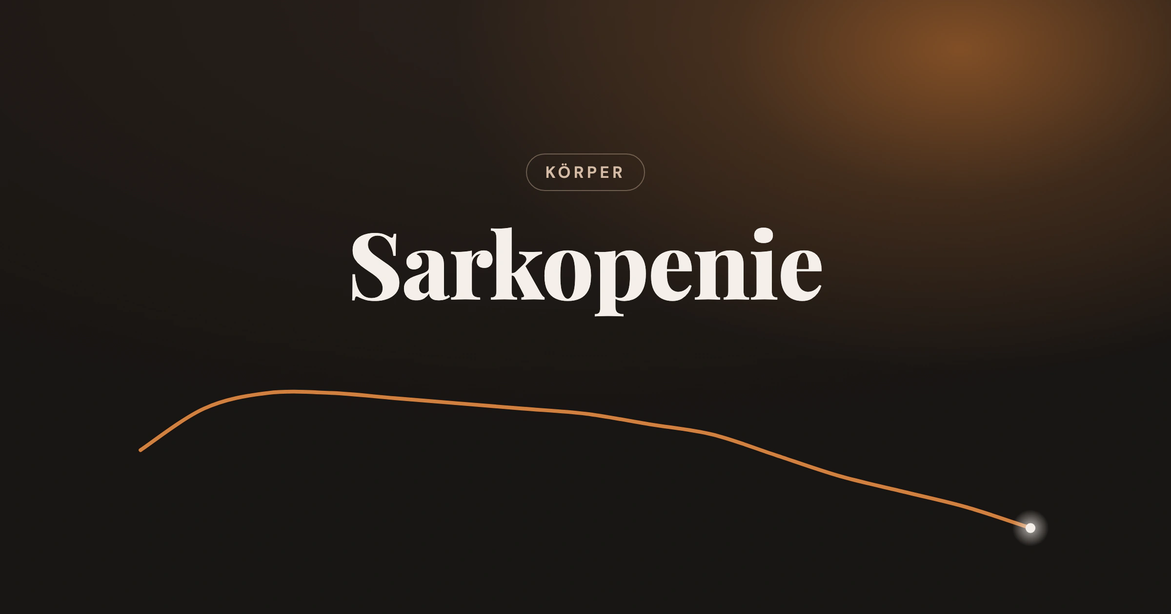 Linie der mittleren Griffkraft im Lebensverlauf unter dem Titel Sarkopenie