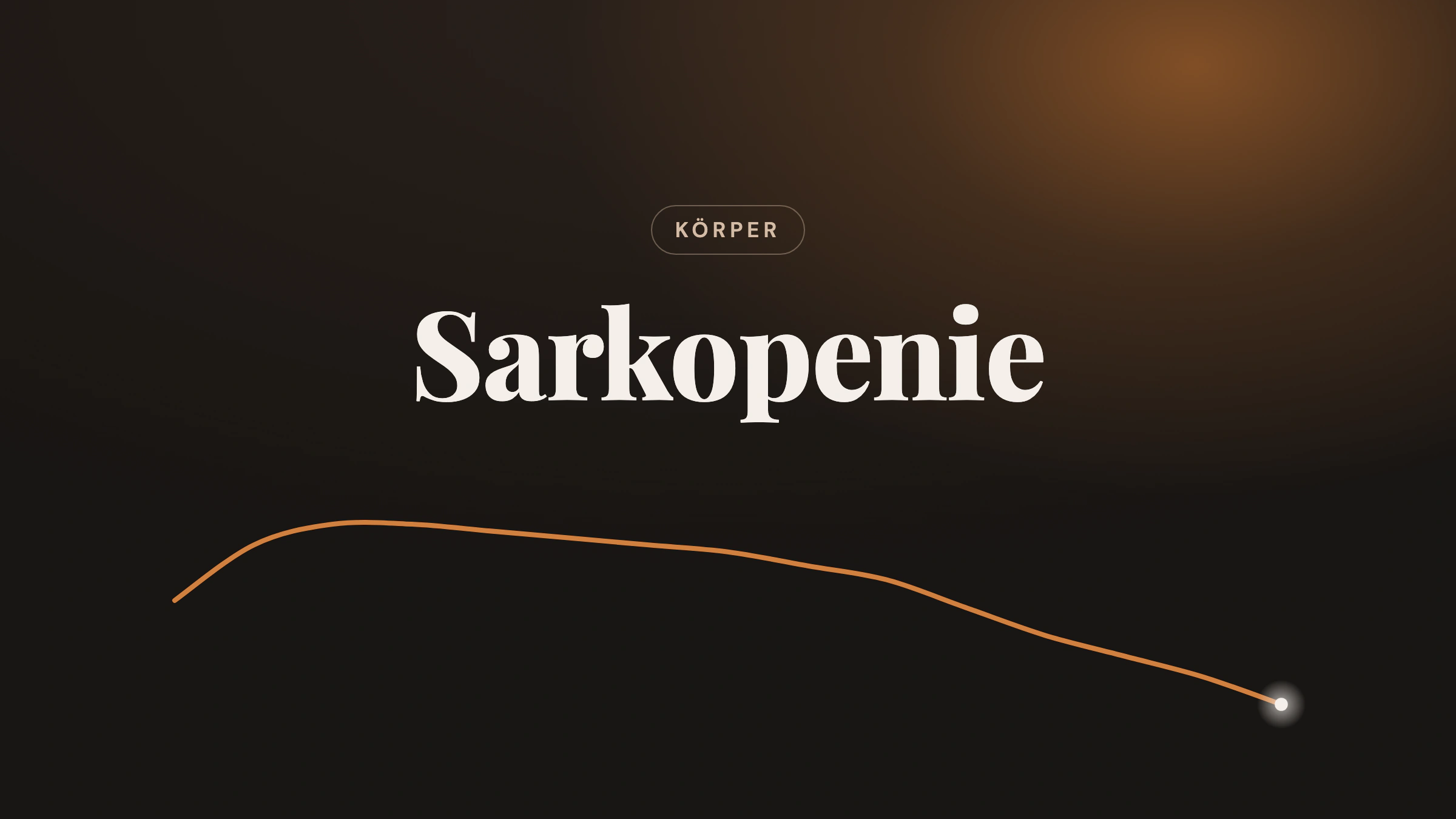 Linie der mittleren Griffkraft im Lebensverlauf unter dem Titel Sarkopenie