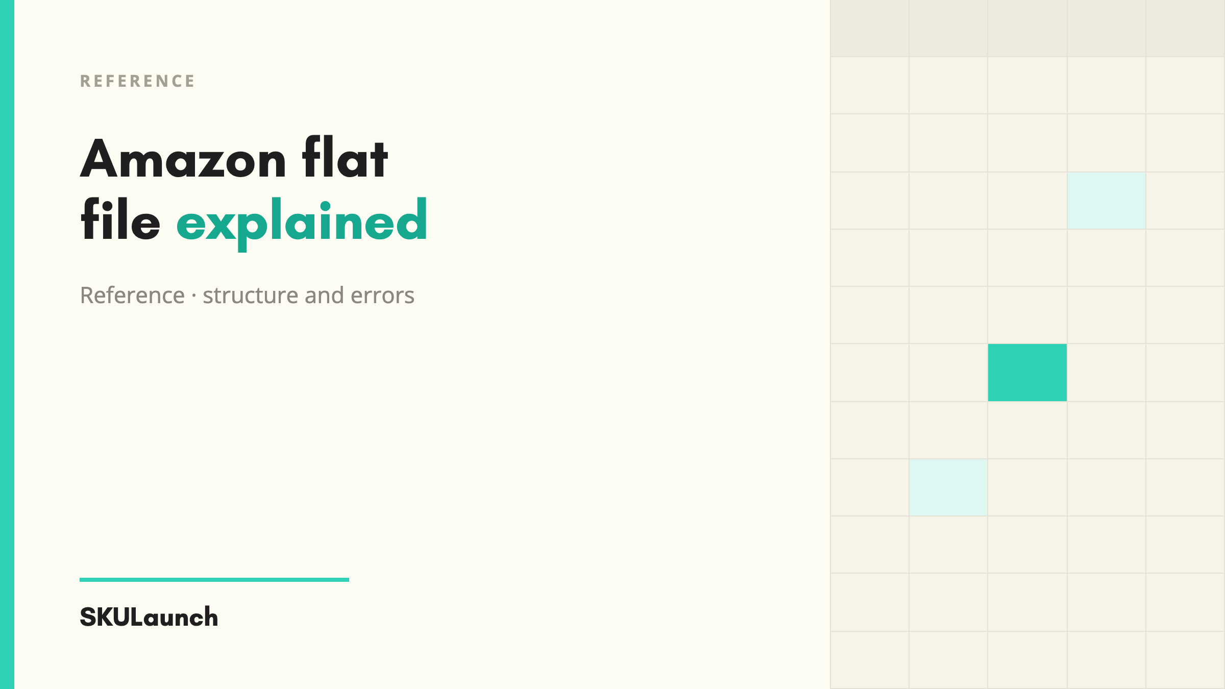 Amazon Flat File Explained