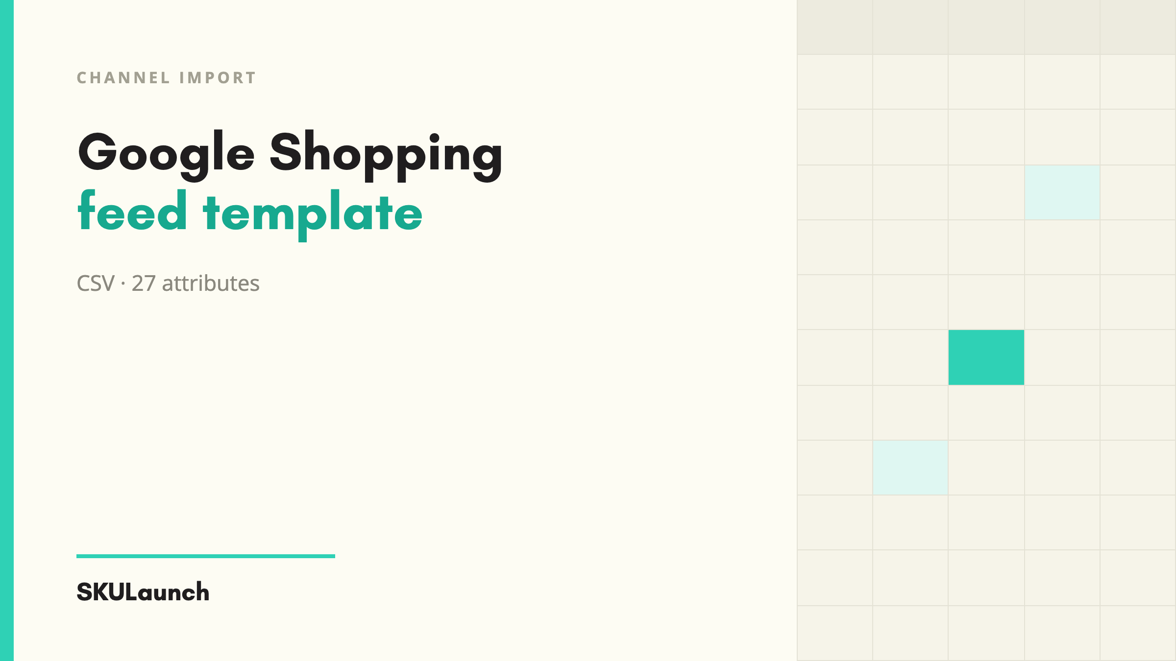 Google Shopping Feed Template