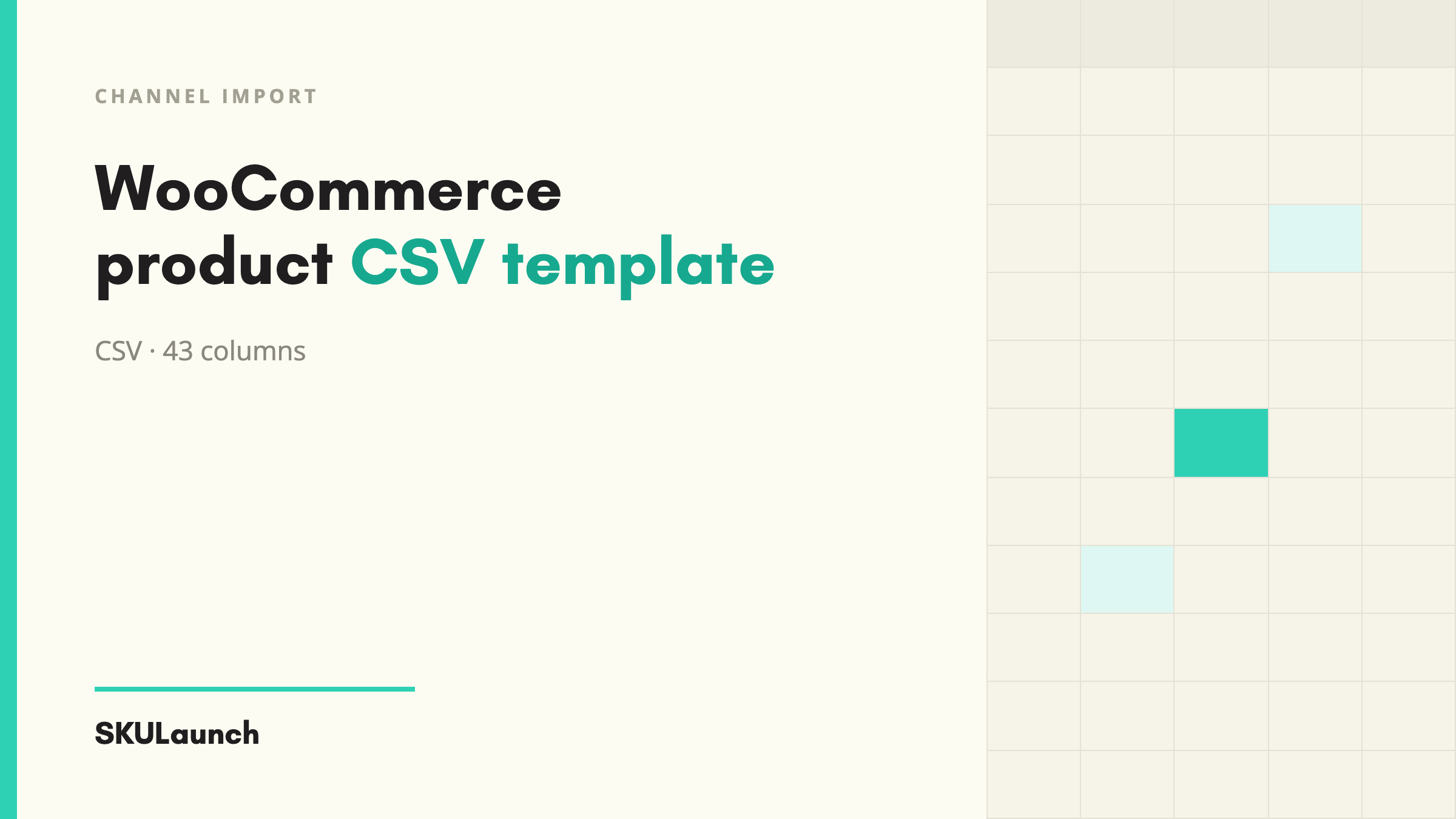 WooCommerce Product CSV Template