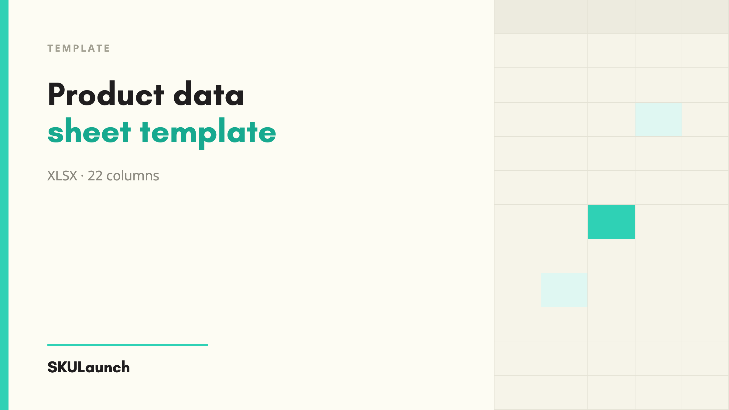 Product Data Sheet Template
