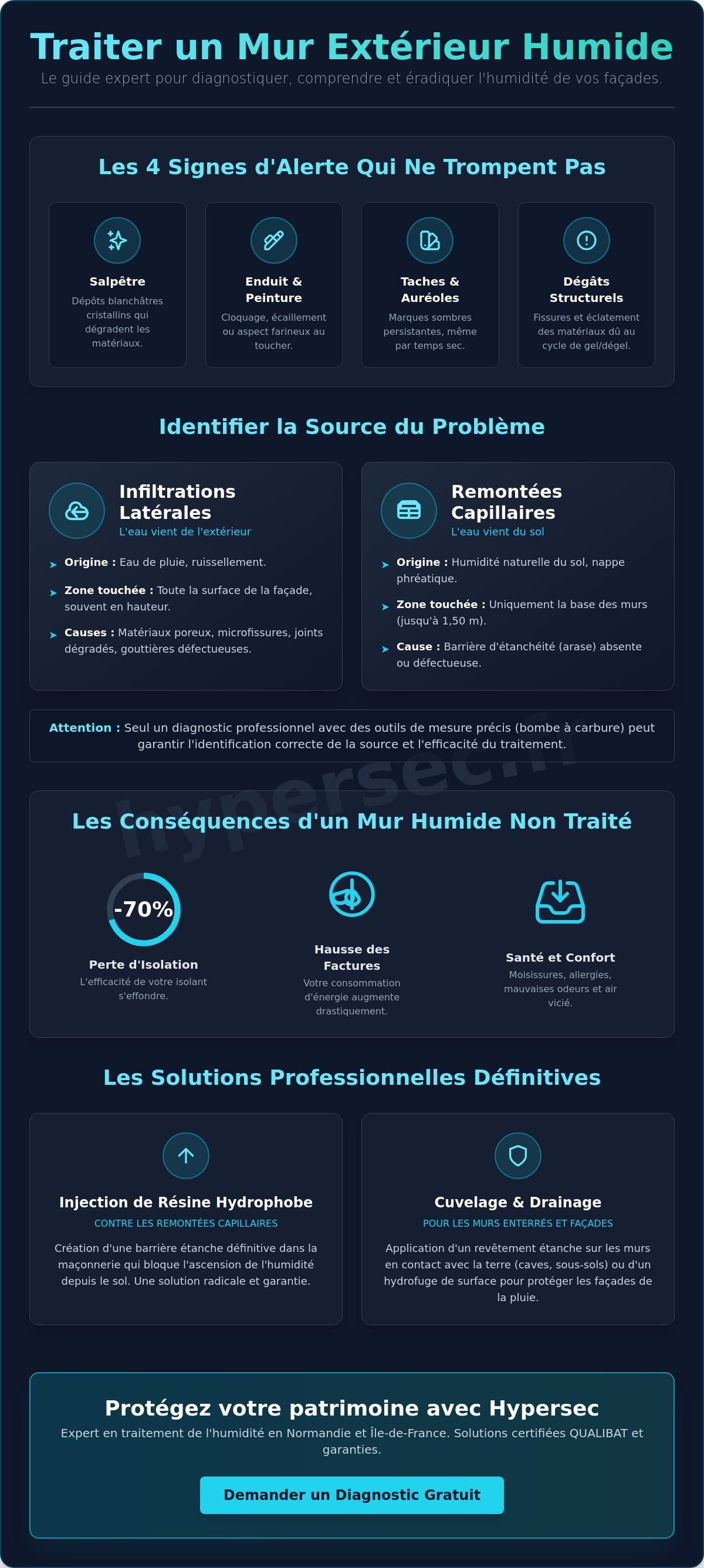 Comment traiter un mur humide extérieur