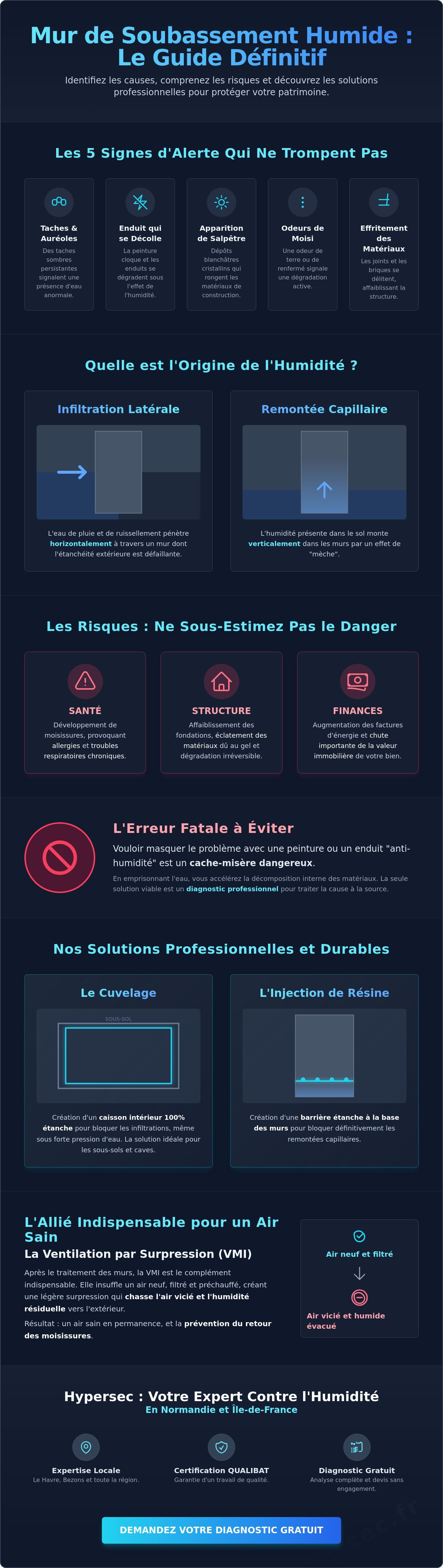 Mur de soubassement humide que faire
