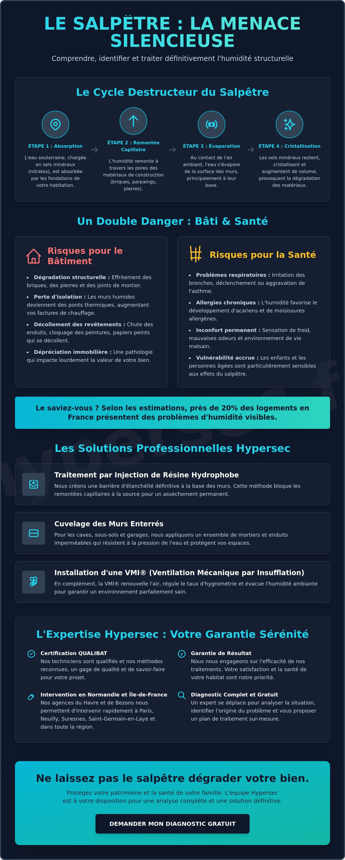 Entreprise spécialisée traitement salpêtre