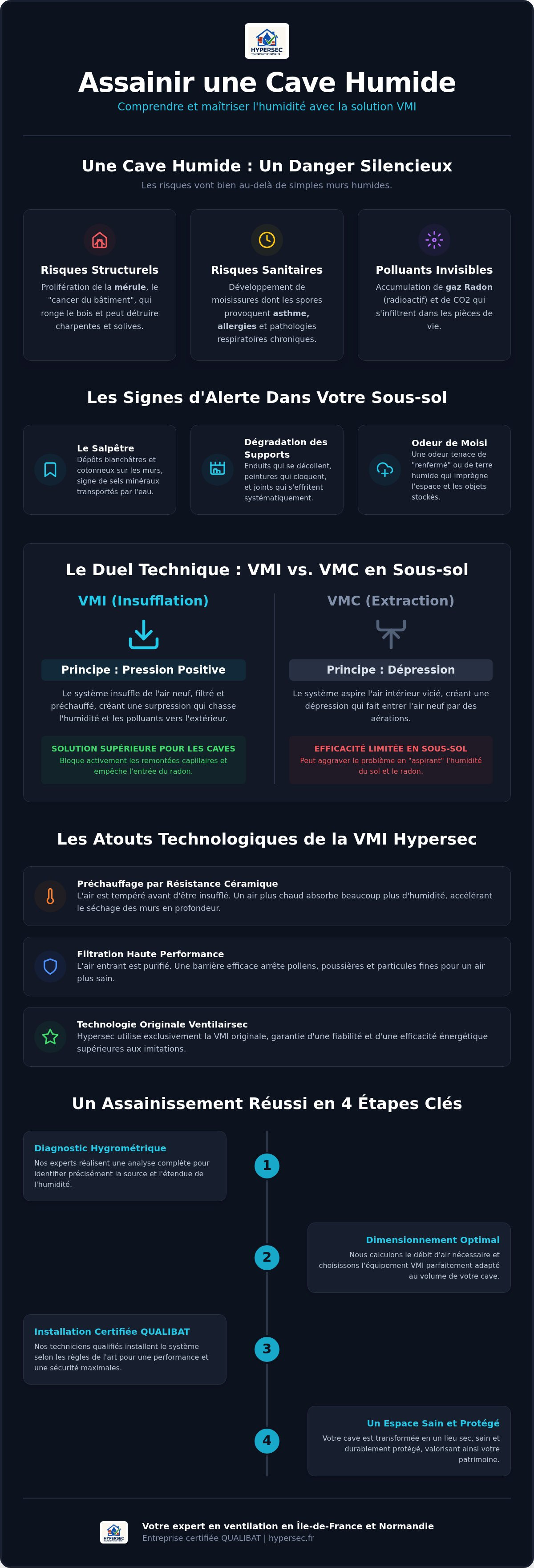 Installation VMI cave humide