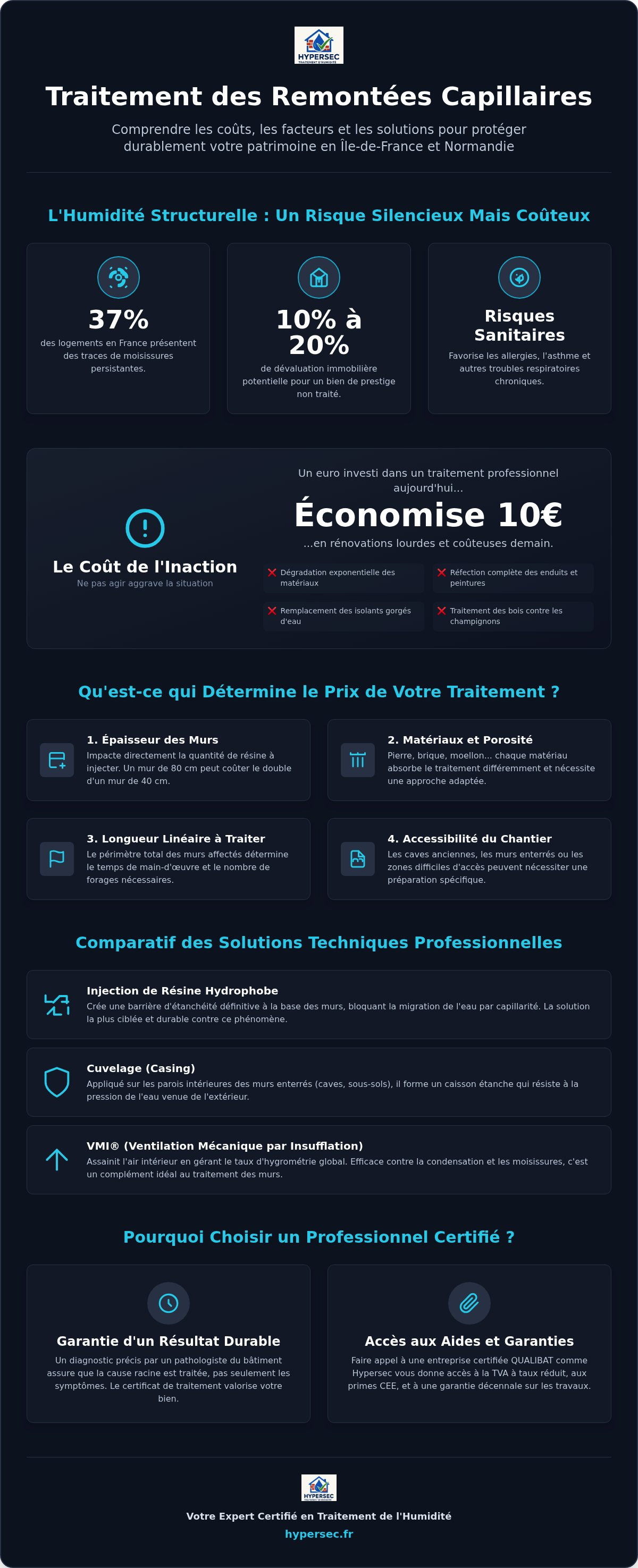 Traitement remontée capillaire prix