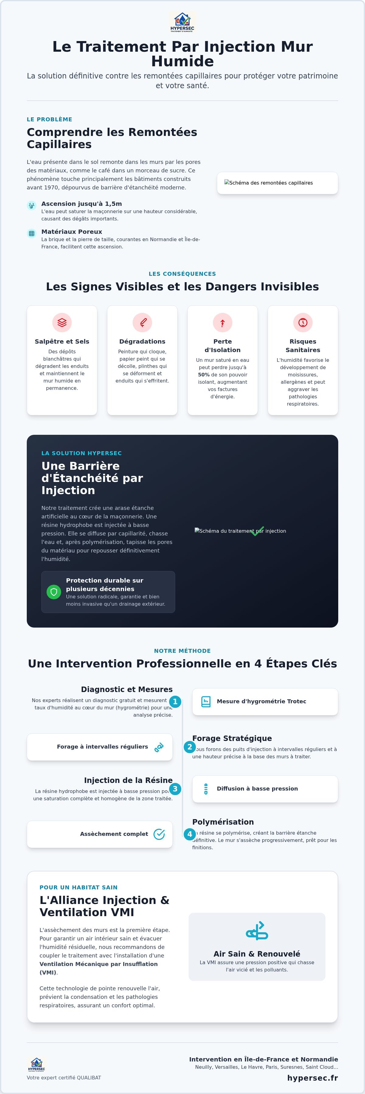 Traitement par injection mur humide