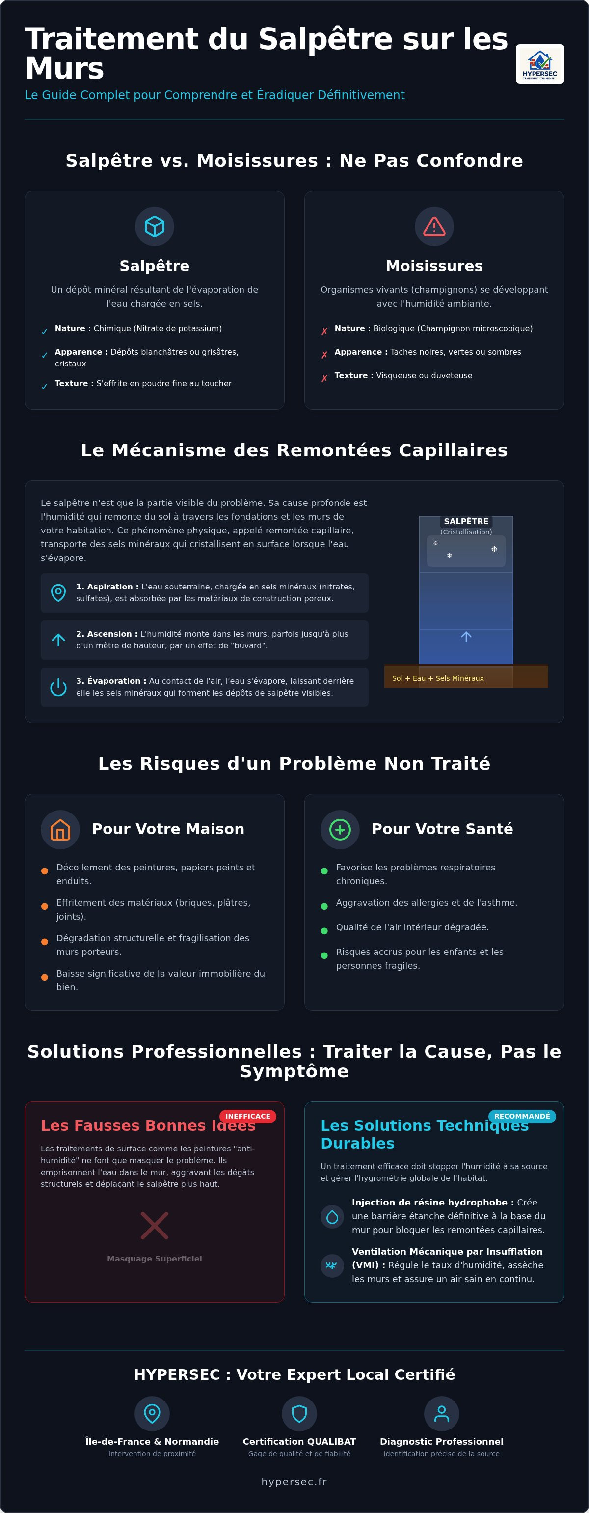 Traitement salpetre mur