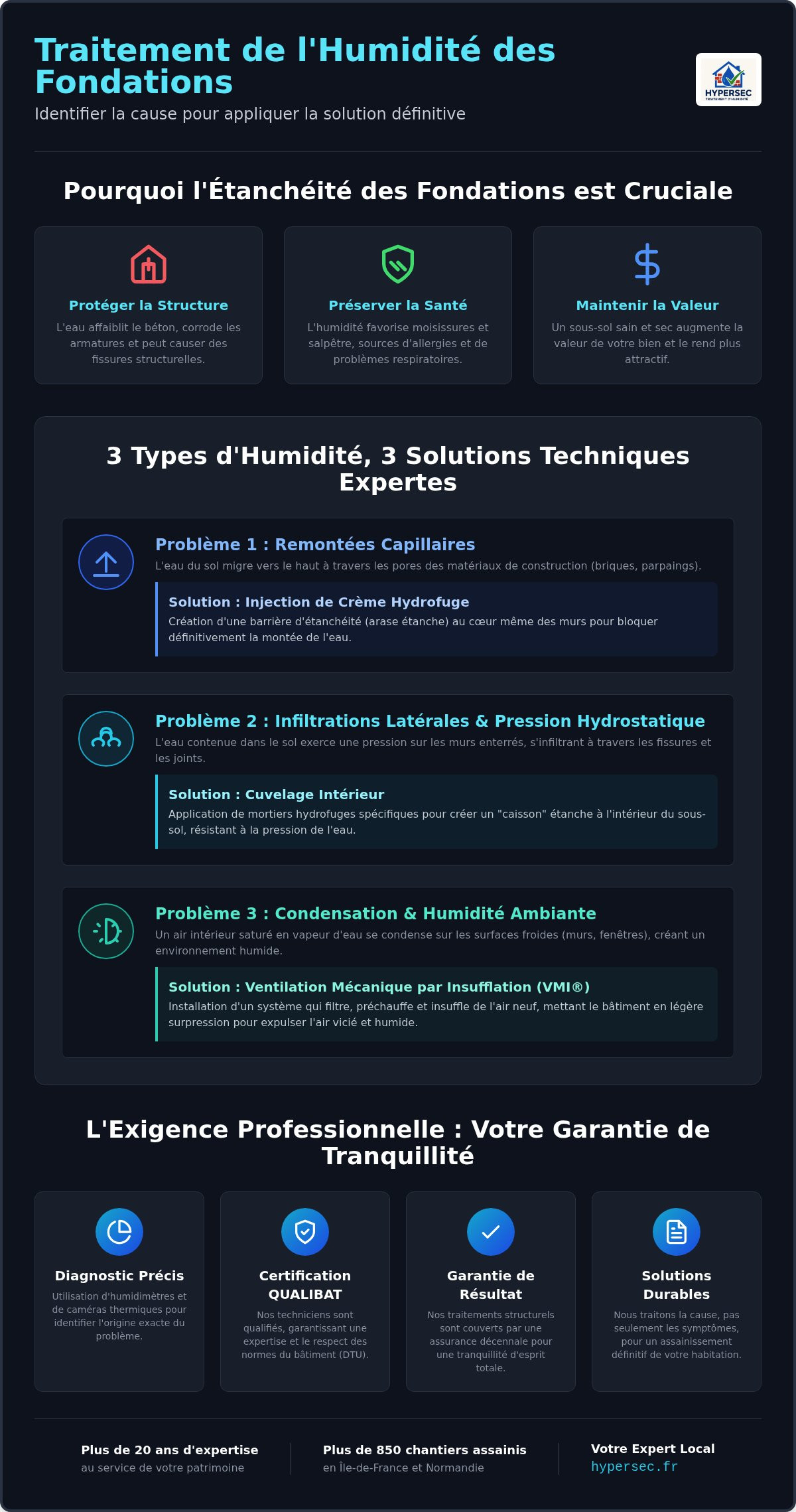 Traitement humidité fondation