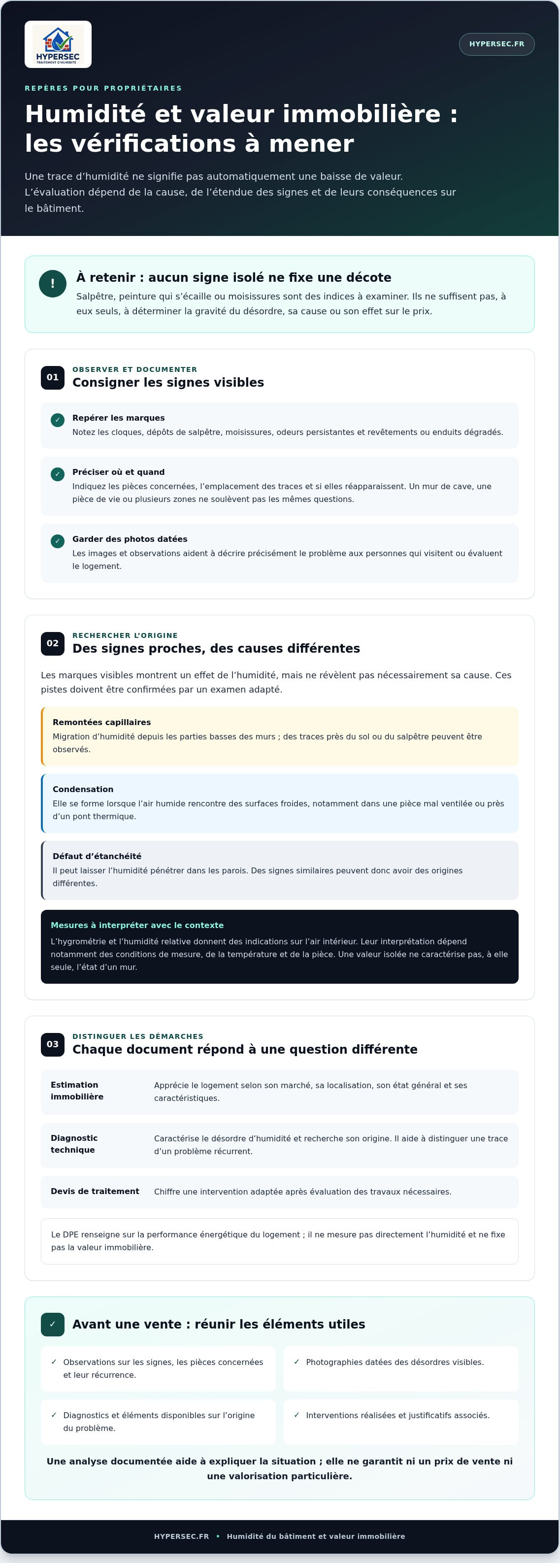 Impact humidité sur la valeur d'un bien immobilier