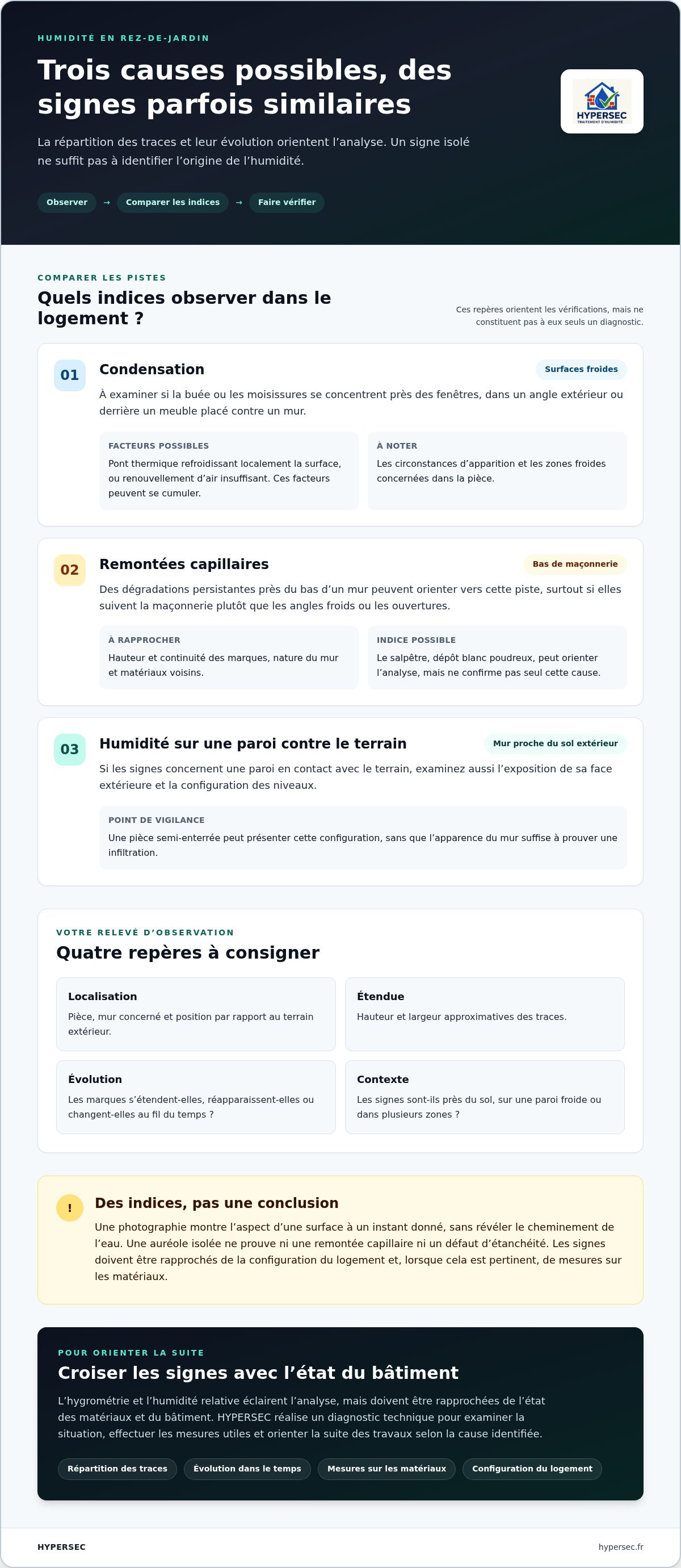 Humidité dans un appartement en rez-de-jardin