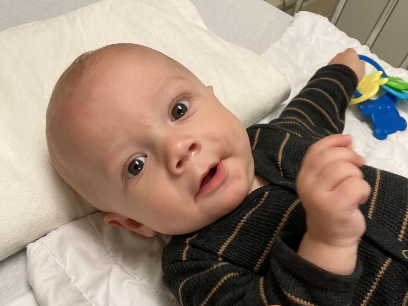 Dominic as a baby