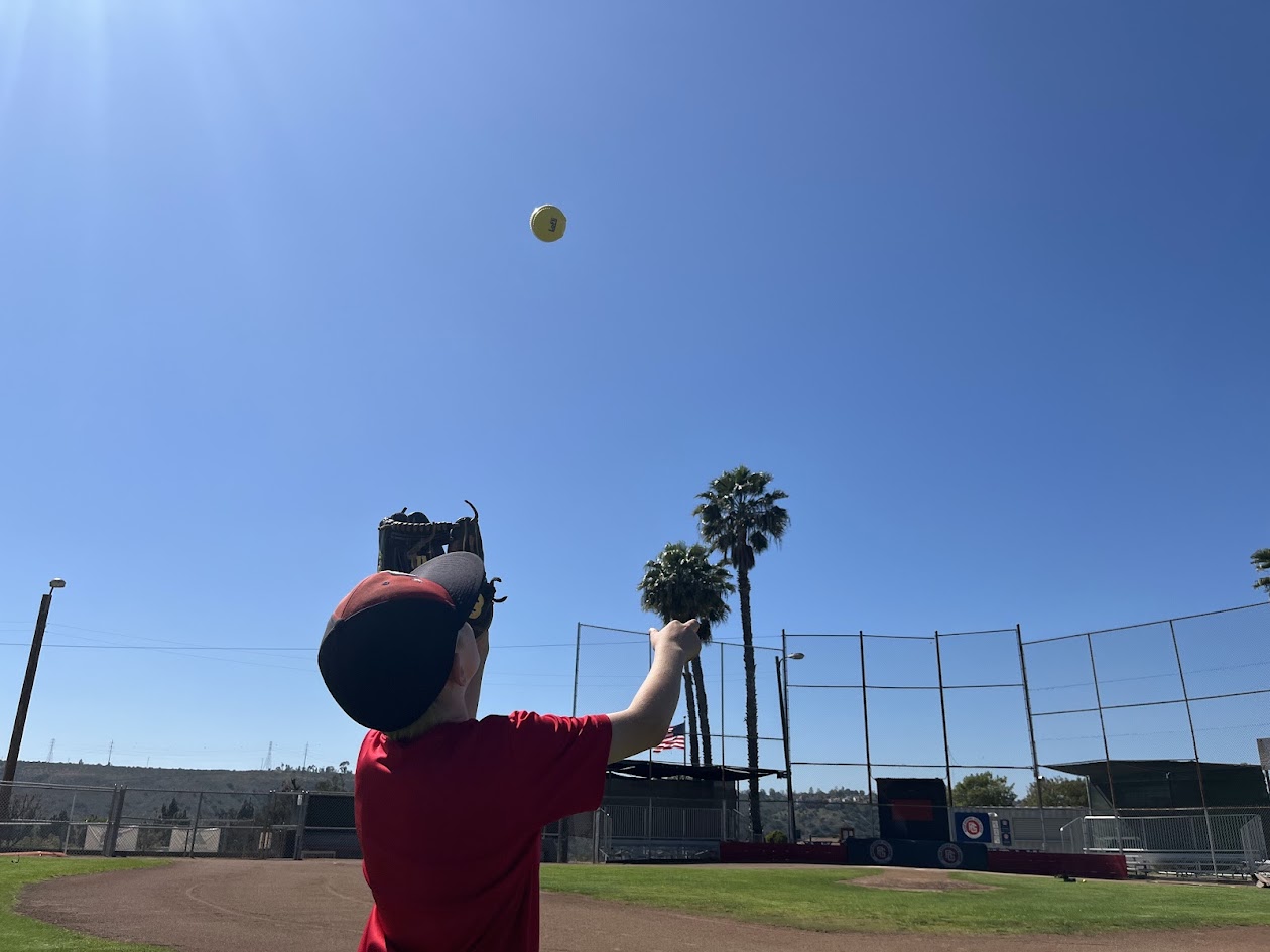 Young player catching a LoFli pop-up