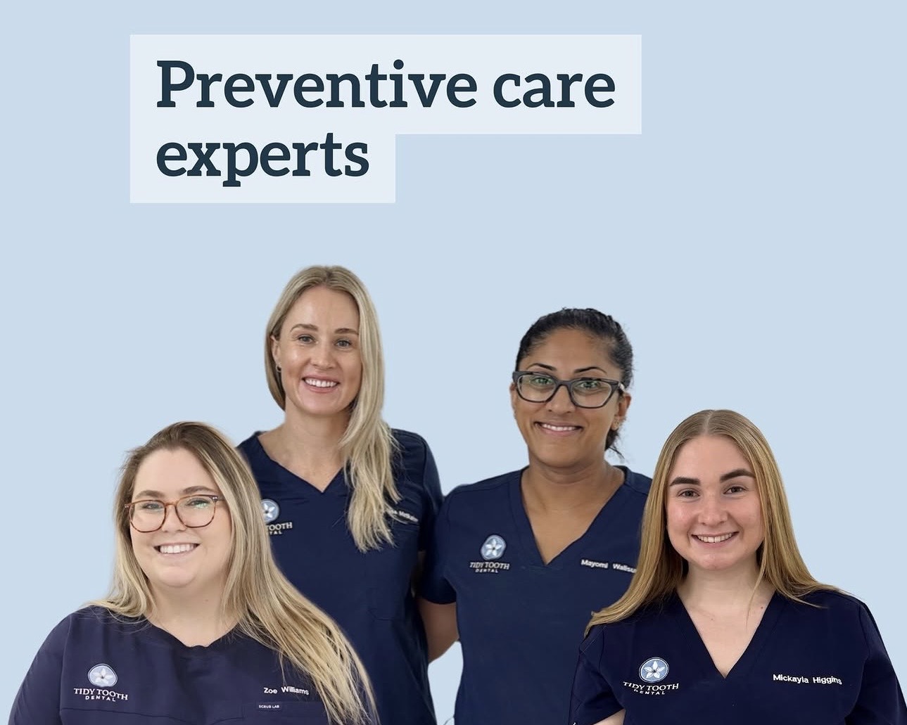 Tidy Tooth Dental oral health therapists providing preventive care