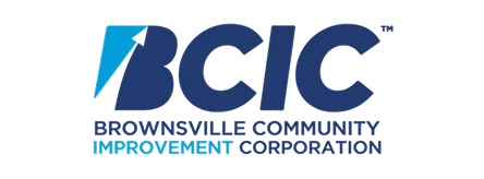Logo of Brownsville Community Improvement Corporation with acronym BCIC.