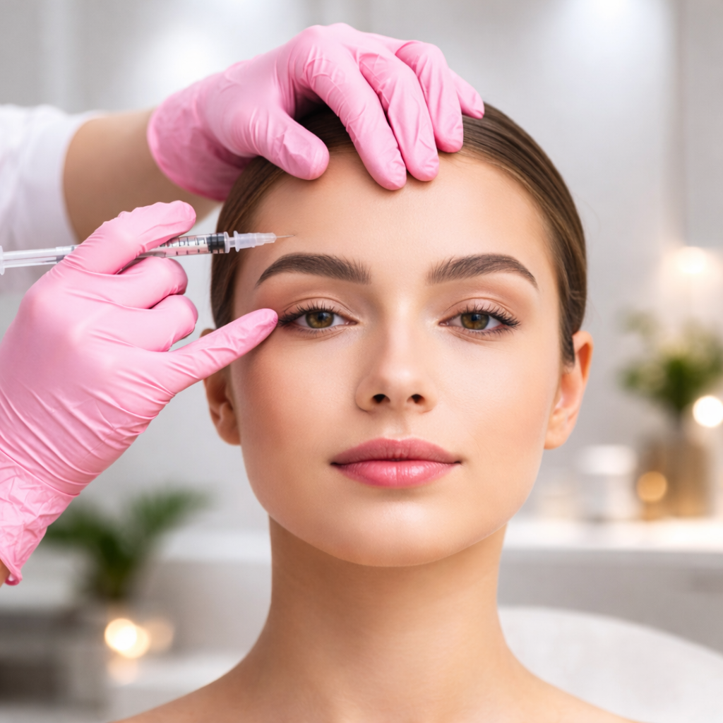 Botox and dermal filler facial contouring treatment at aesthetic studio in Bellevue