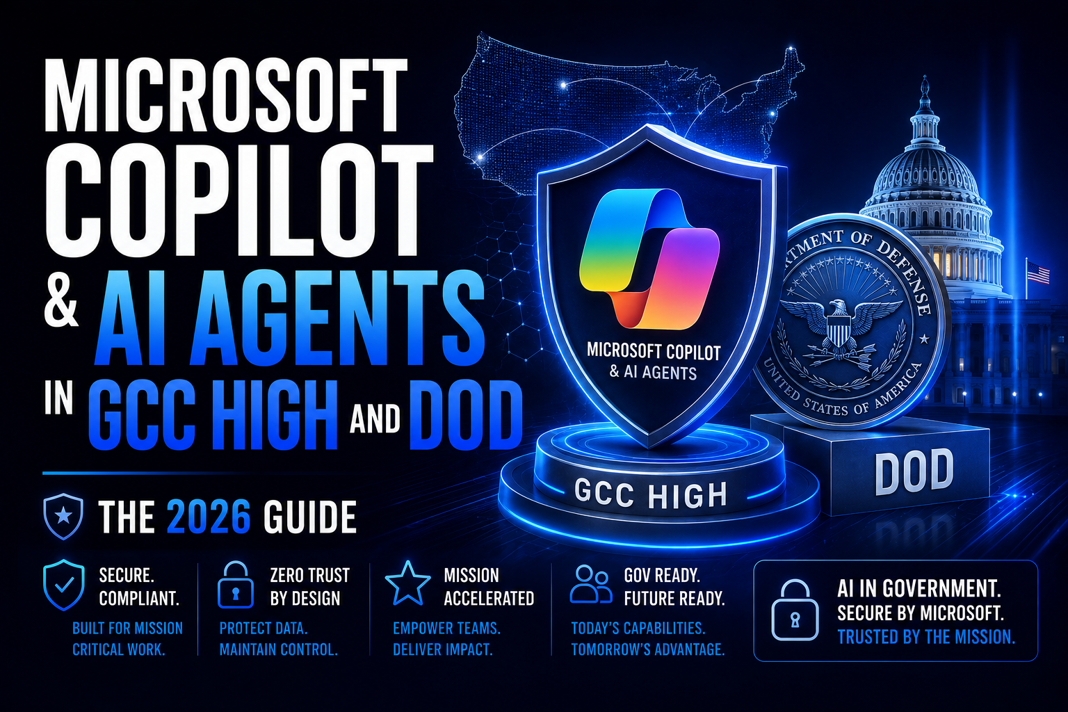 Microsoft Copilot and AI agents in GCC High and DoD, 2026 availability guide thumbnail