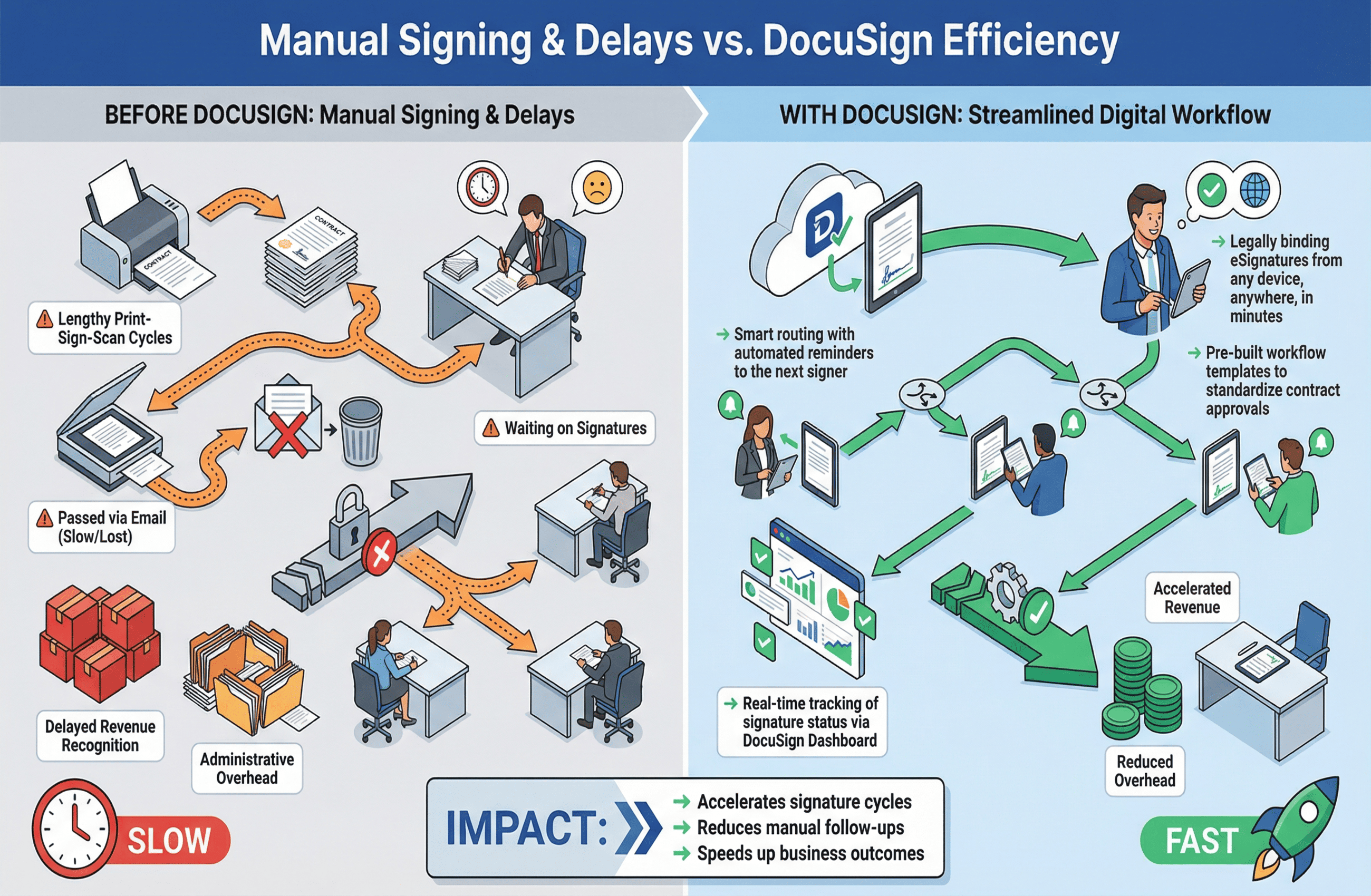 Infographic illustrating Legal eDiscovery and Litigation evolution from data chaos with manual, error-prone processes to a Nuix solution with AI-powered review, centralized platform, and secure audit trails, resulting in optimized, fast, and accurate legal outcomes.