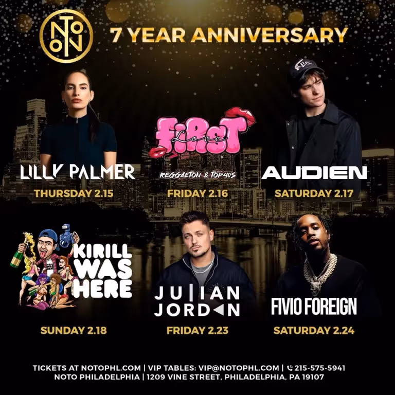 Noto philadelphia 7 year anniversary