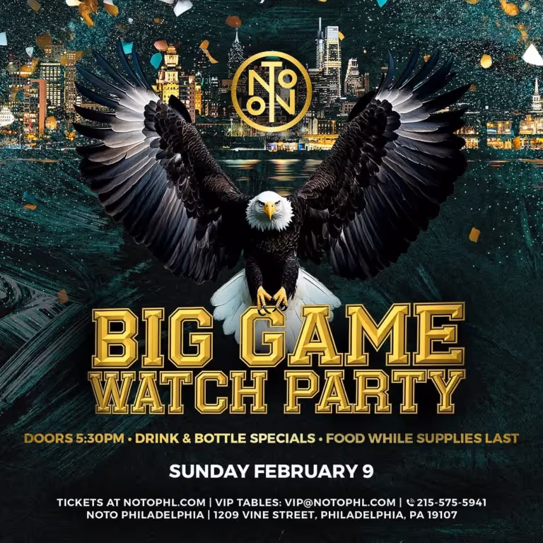 Eagles Game Watch Party at Nightclub in Philadelphia