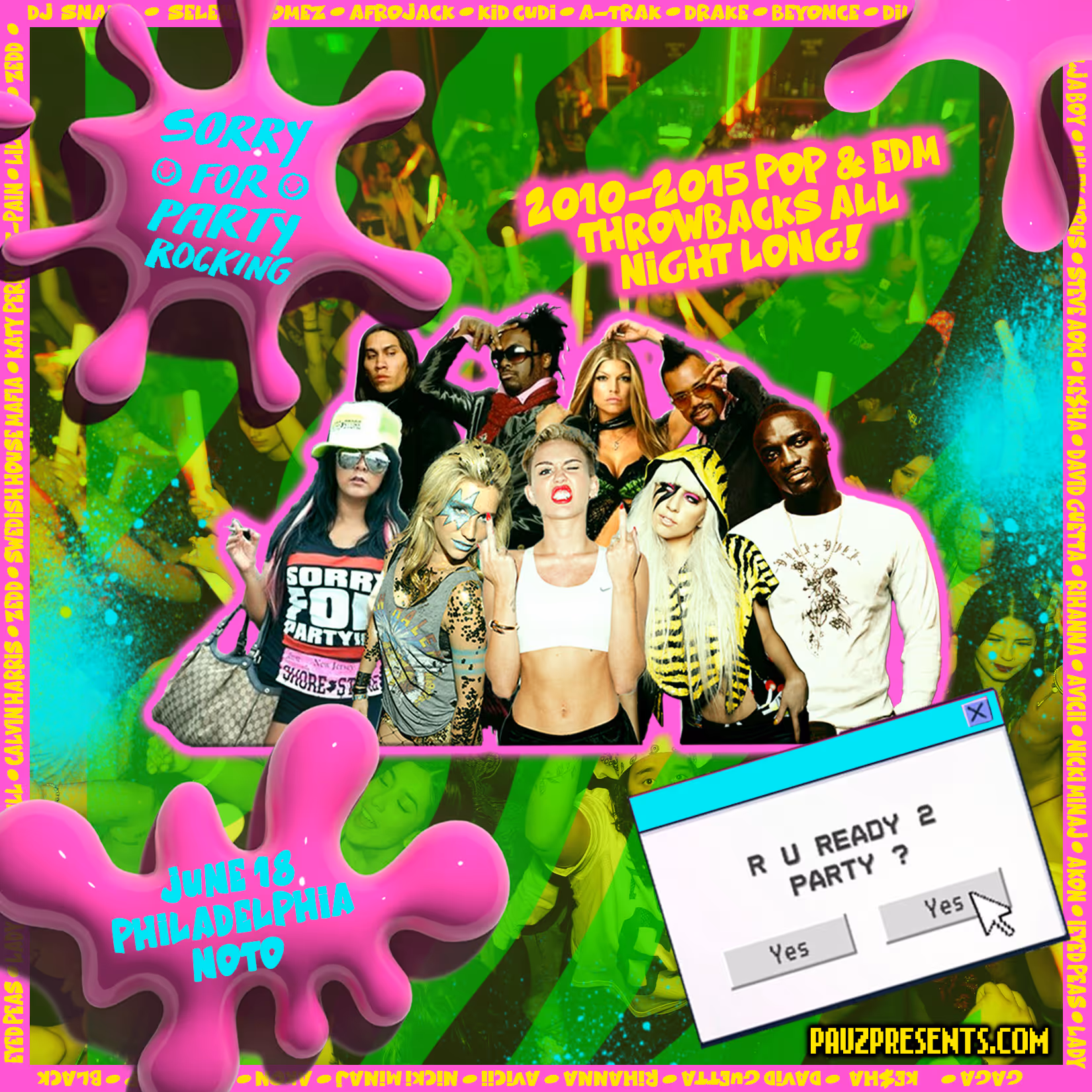 Sorry For Party Rocking: 2010 - 2015 POP & EDM Throwbacks All Night Long!