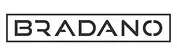 Logo BRADANO avec un style typographique moderne et encadré.